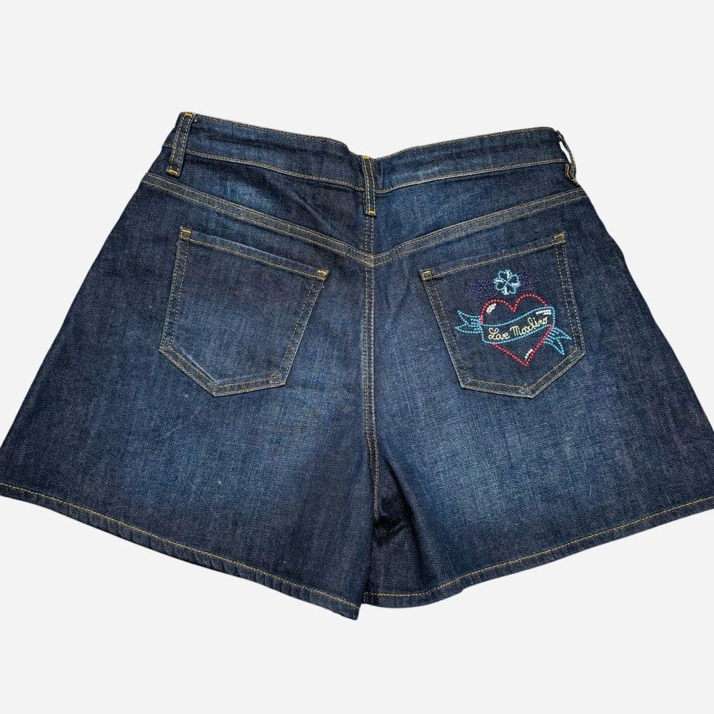 Love Moschino New Love Moschino Embroidered Guitar Denim Shorts Size 26 Size 26" / US 2 / IT 38 - 4 Thumbnail