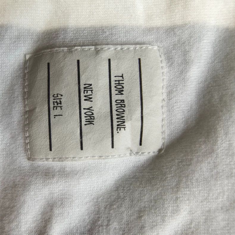 Thom Browne Thom Browne Round collar white long sleeves Size US S / EU 44-46 / 1 - 5 Thumbnail