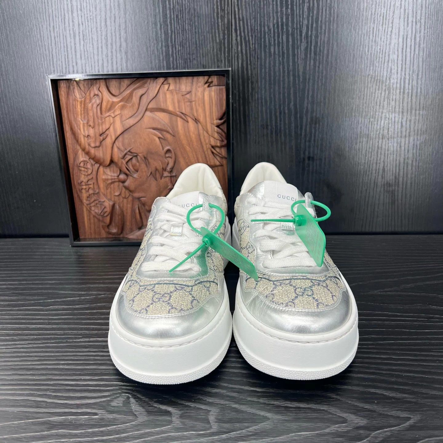 Gucci Gucci Rhyton Silver/White Sneakers Size US 6.5 / EU 39-40 - 4 Thumbnail