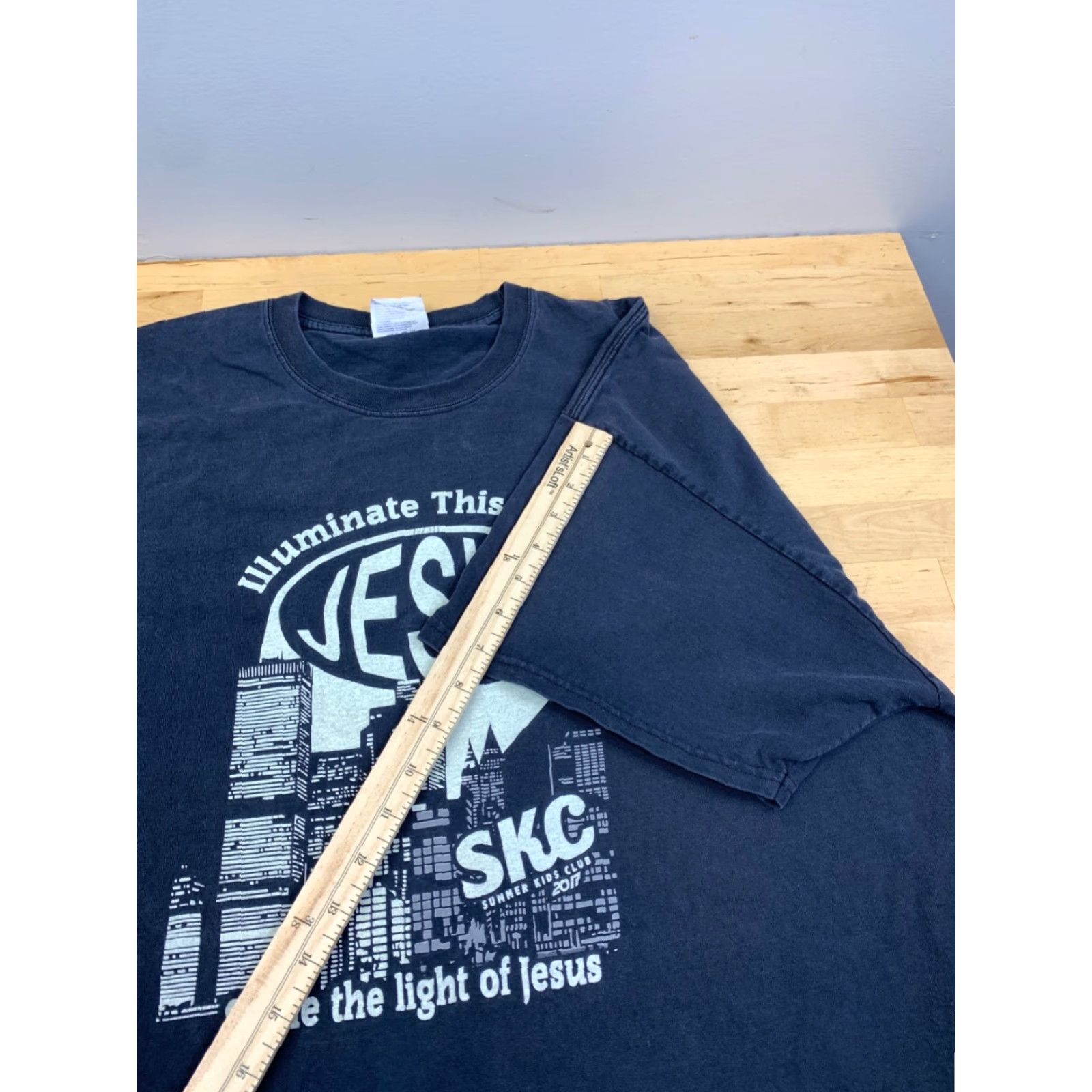 Vintage Shine the Light of Jesus Shirt Mens 2XL Black Illuminate This City Jesus 11716 Size US XXL / EU 58 / 5 - 7 Thumbnail
