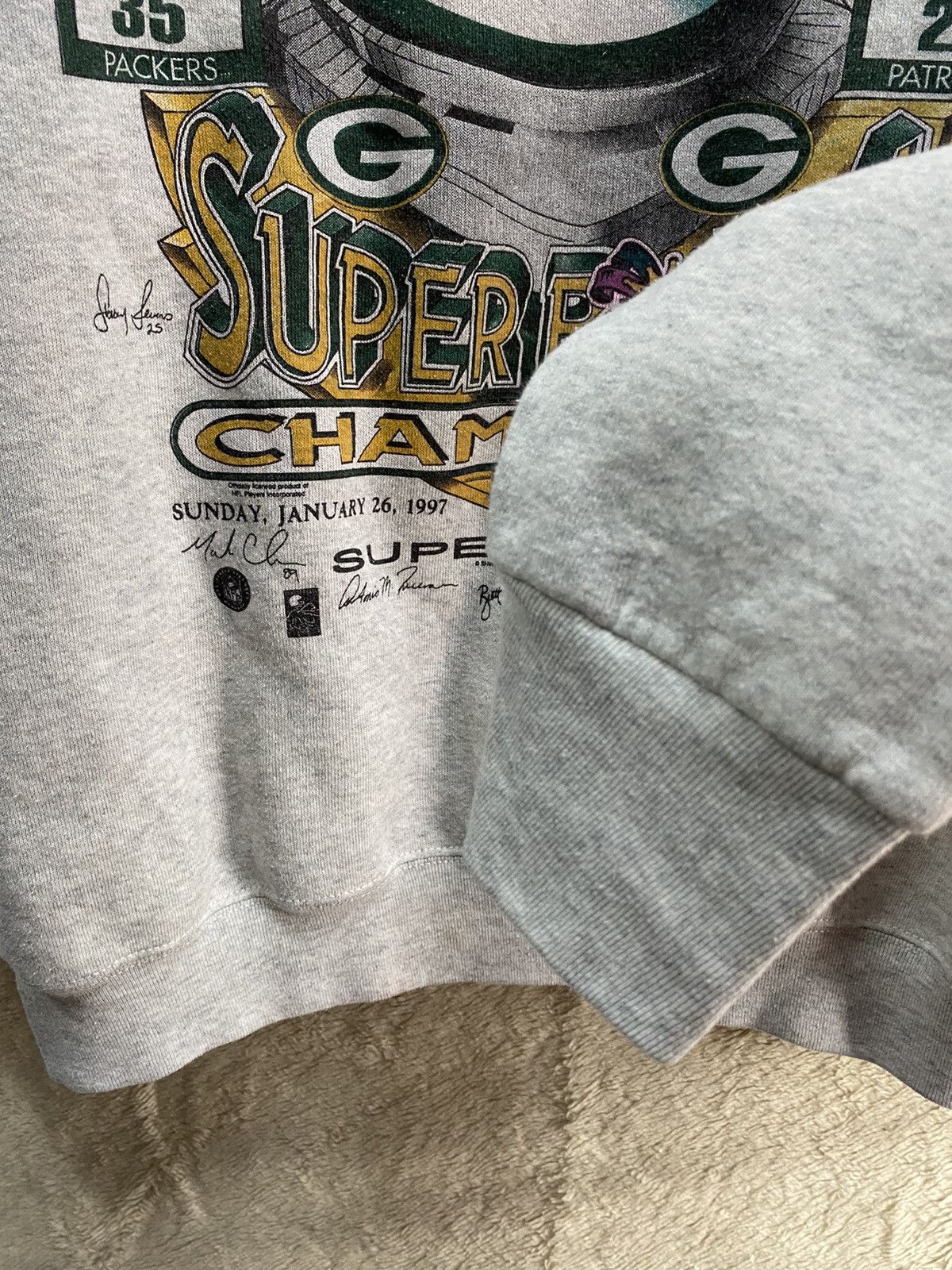Vintage VINTAGE PACKERS SUPER BOWL CHAMPIONSHIP 1997 Size US XL / EU 56 / 4 - 4 Thumbnail