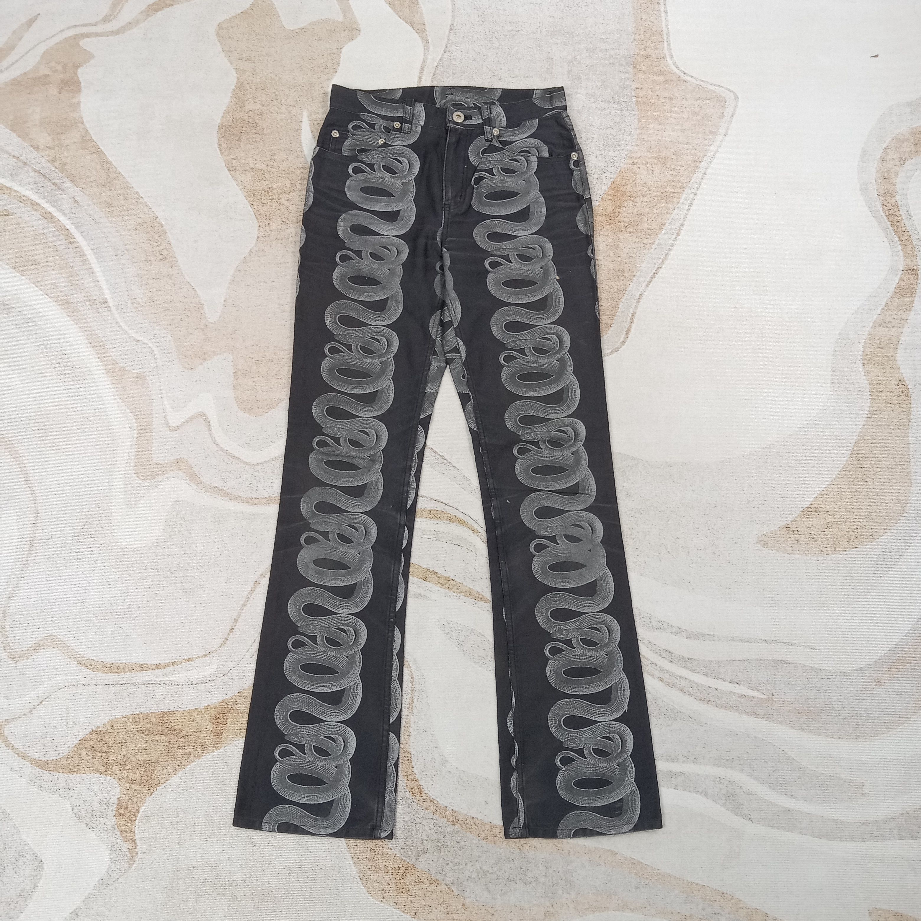 Hysteric Glamour Hysteric Glamour Japanese Snake Denim Jeans C265N11 Size 25" / US 0 / IT 36 - 1 Thumbnail