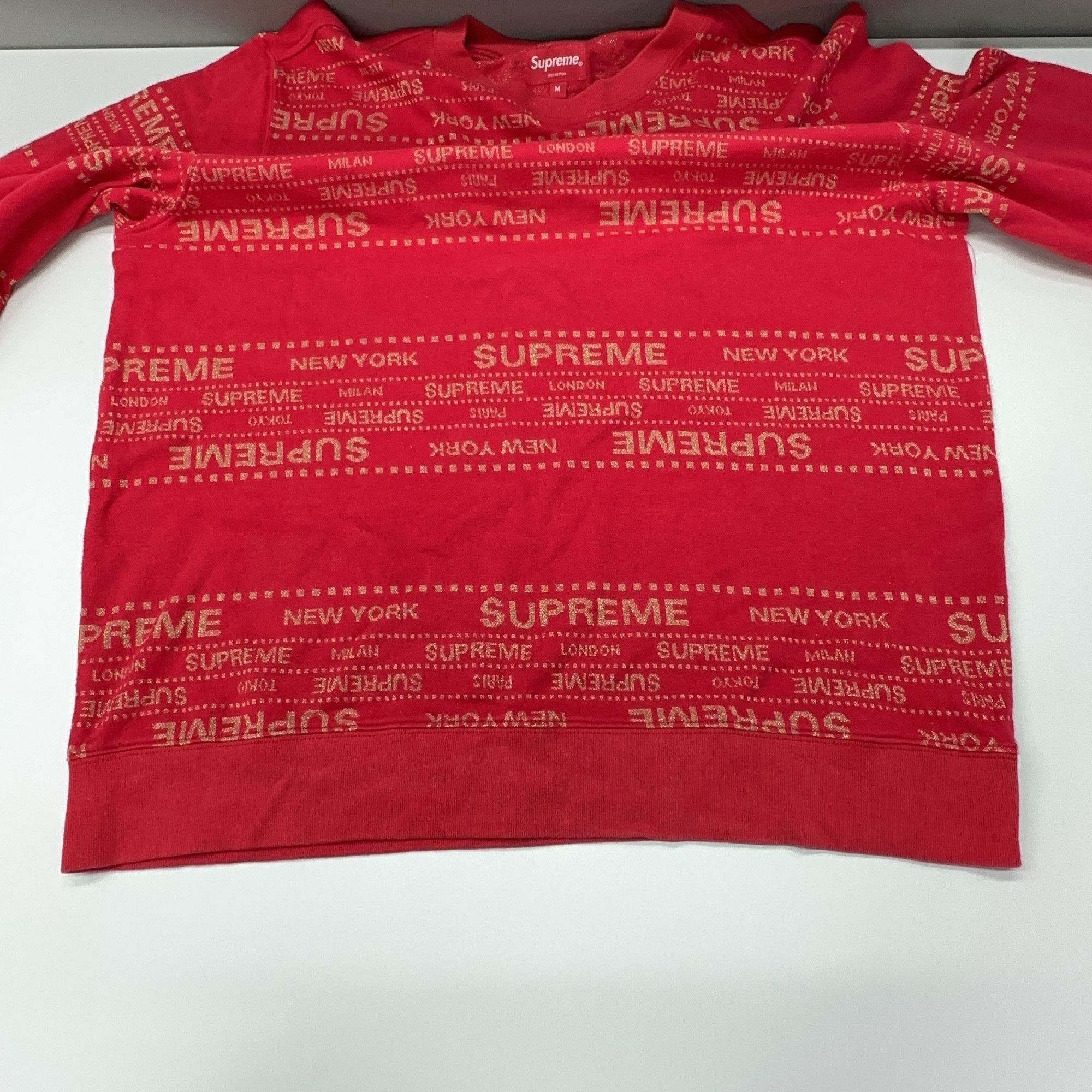 Supreme Supreme Metallic Jacquard Crewneck Size M. Size US M / EU 48-50 / 2 - 3 Thumbnail