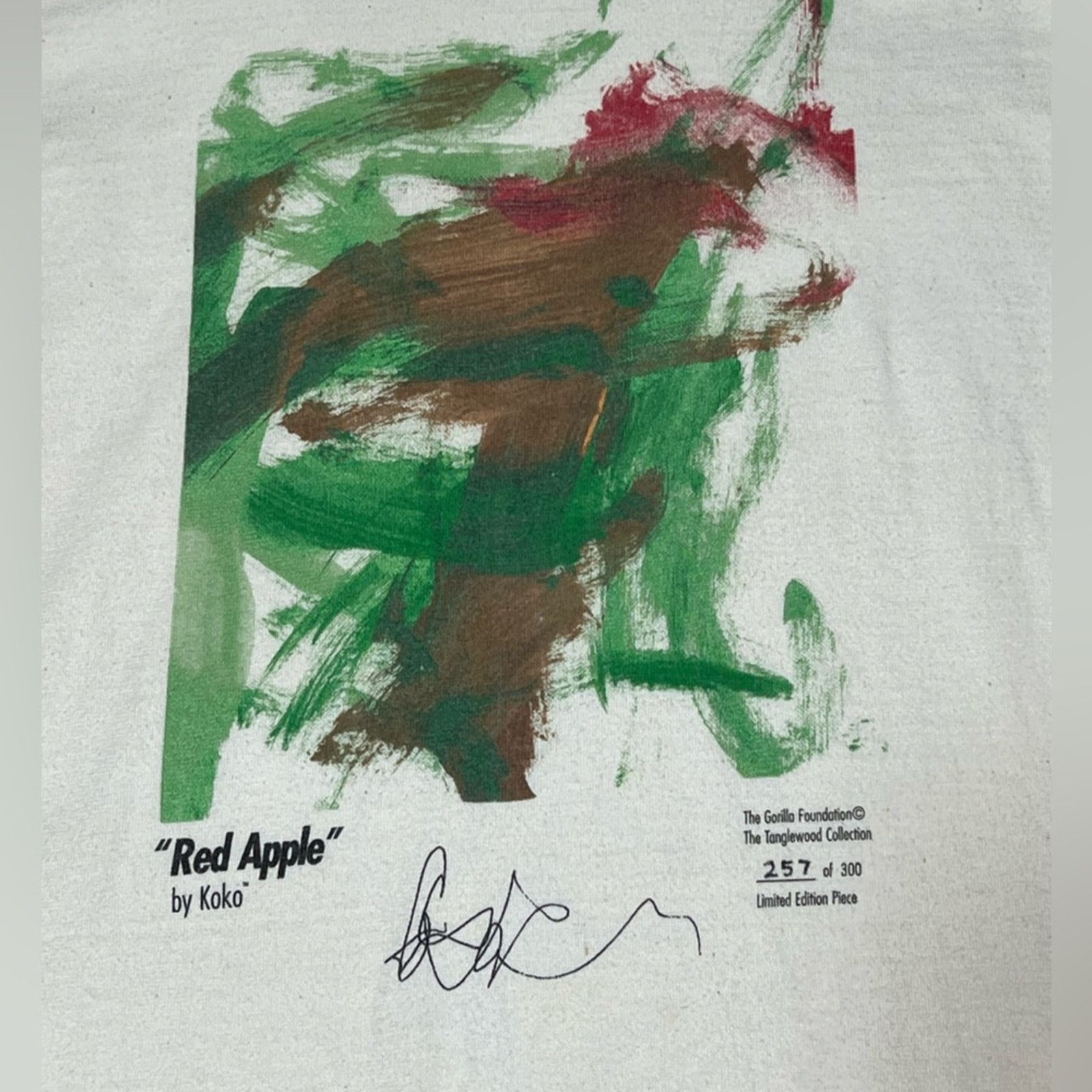 Vintage Vintage 90s “Red Apple” By Koko Art Shirt Men ONLY 300 MADE Size US L / EU 52-54 / 3 - 3 Thumbnail