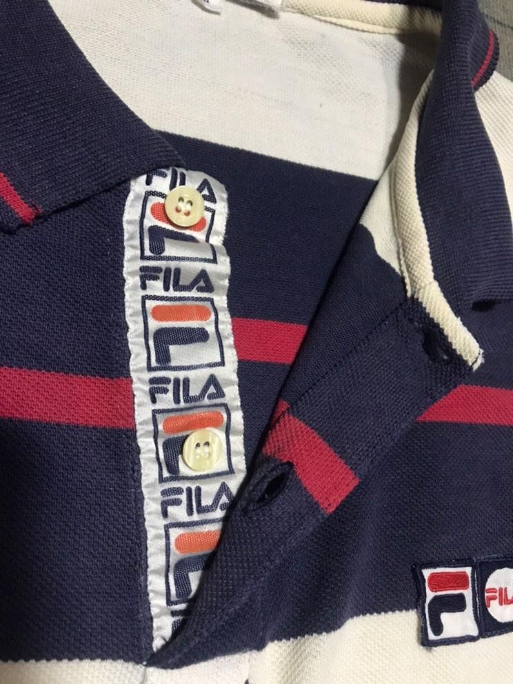 Fila Vintage Fila Stripe Polo Size US L / EU 52-54 / 3 - 3 Thumbnail