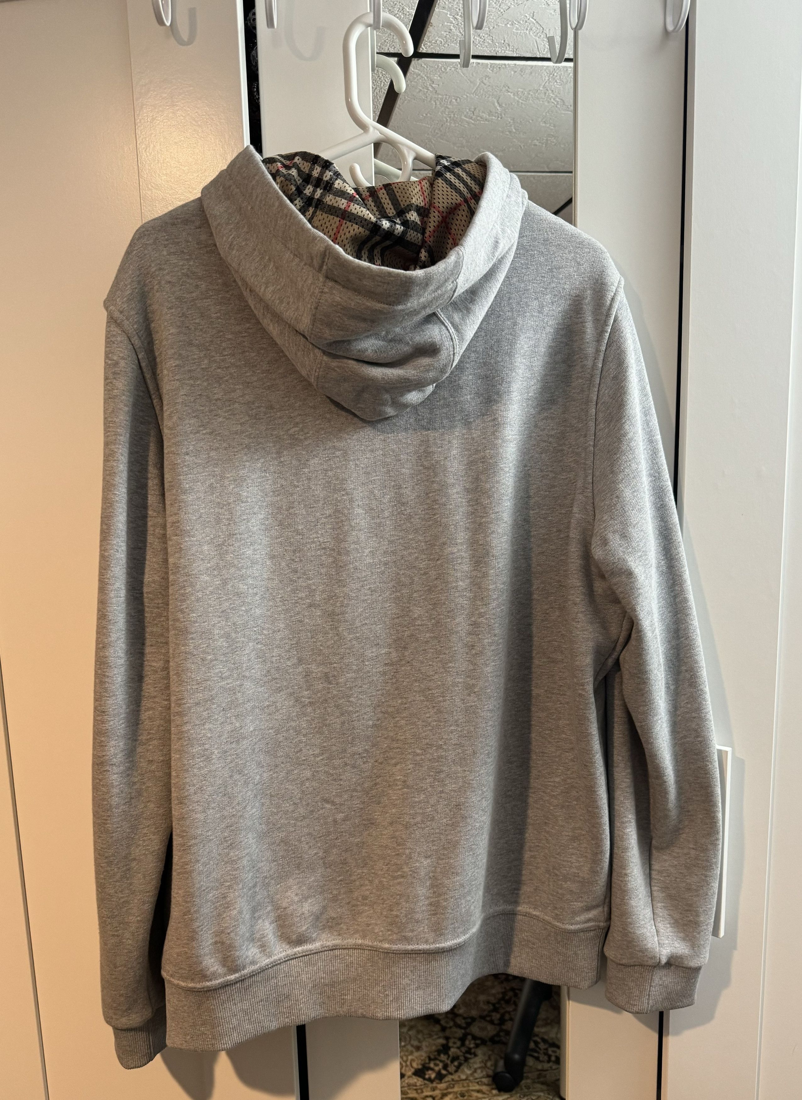 Burberry Burberry Grey Hove Mesh Zip Up Hoodie | Grailed