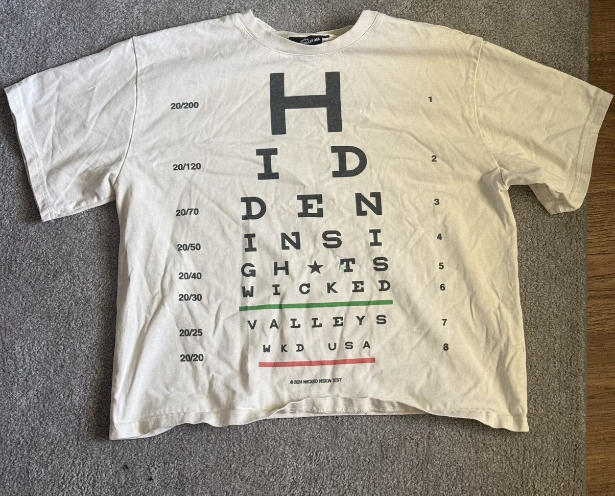 Other SIZE LARGEWICKED VALLEY EYE TEST TEE CROPPED Size US L / EU 52-54 / 3 - 1 Thumbnail