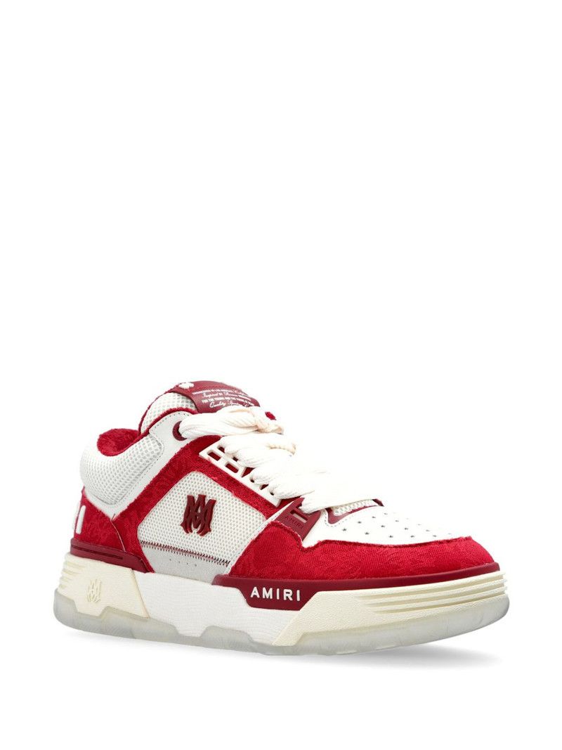 Amiri o1orln0326 MA Quad Sneakers in White/Red Size US 12 / EU 45 - 2 Thumbnail