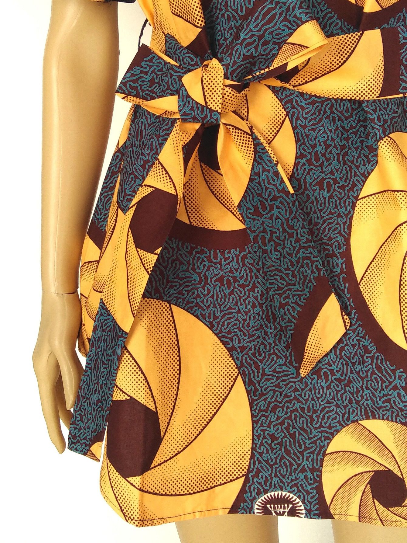 Other Cotton Tunic Shirt For Women African Wax Print Blouse Size XL / US 12-14 / IT 48-50 - 4 Thumbnail