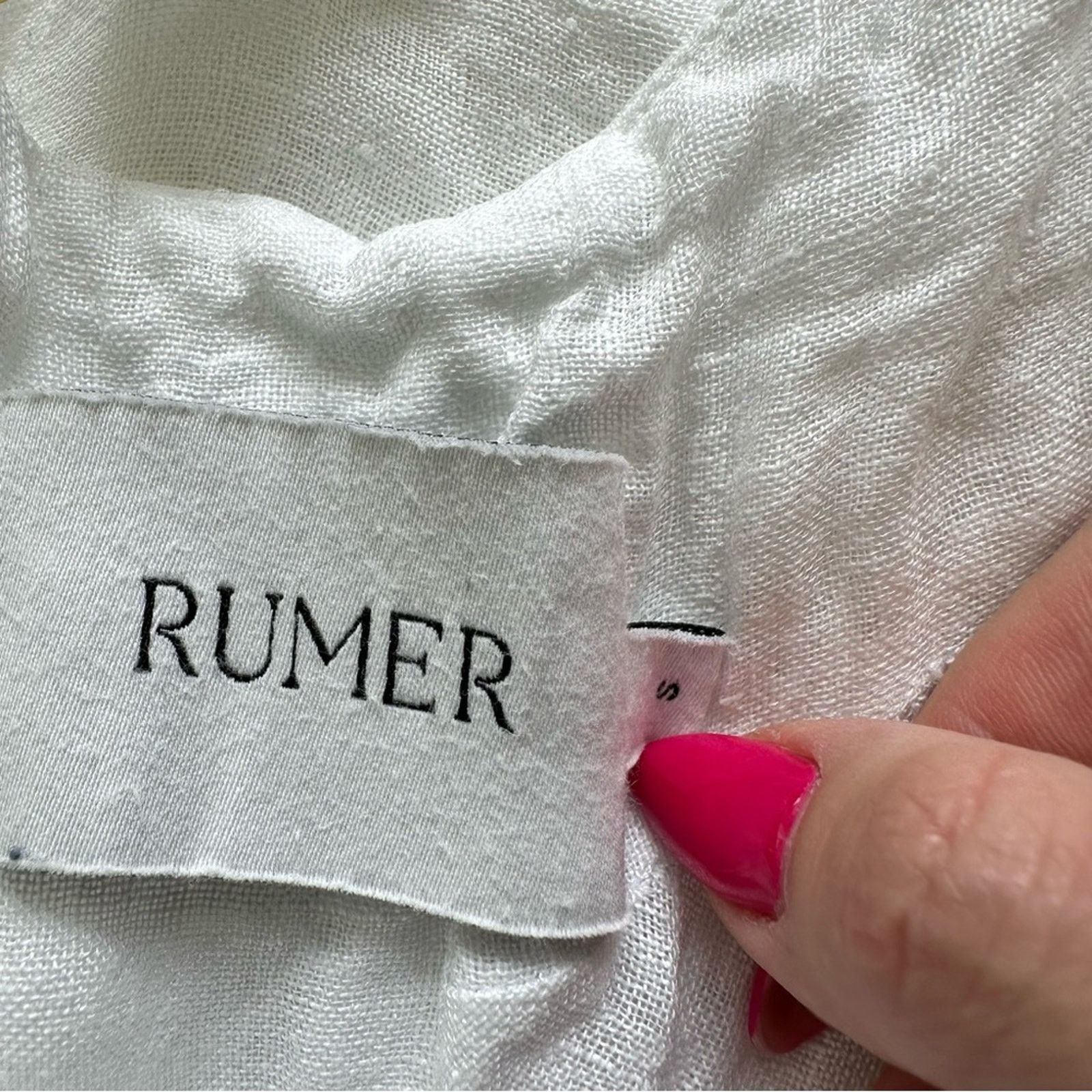 Other RUMER linen dress size S established with crystals 580$ Size S / US 4 / IT 40 - 7 Thumbnail