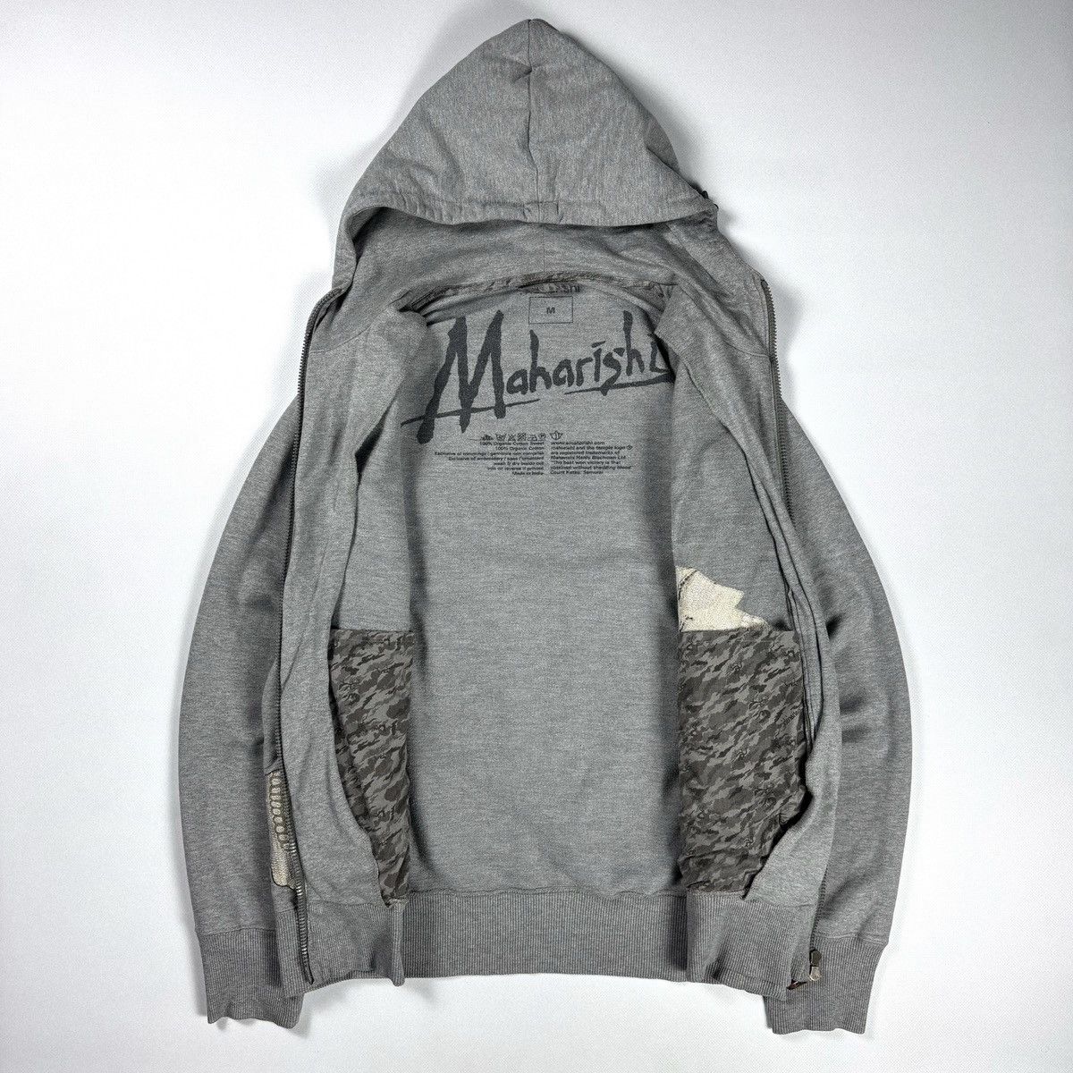 Maharishi Maharishi Skull Logo Zip Hoodie Vintage Size US M / EU 48-50 / 2 - 7 Thumbnail