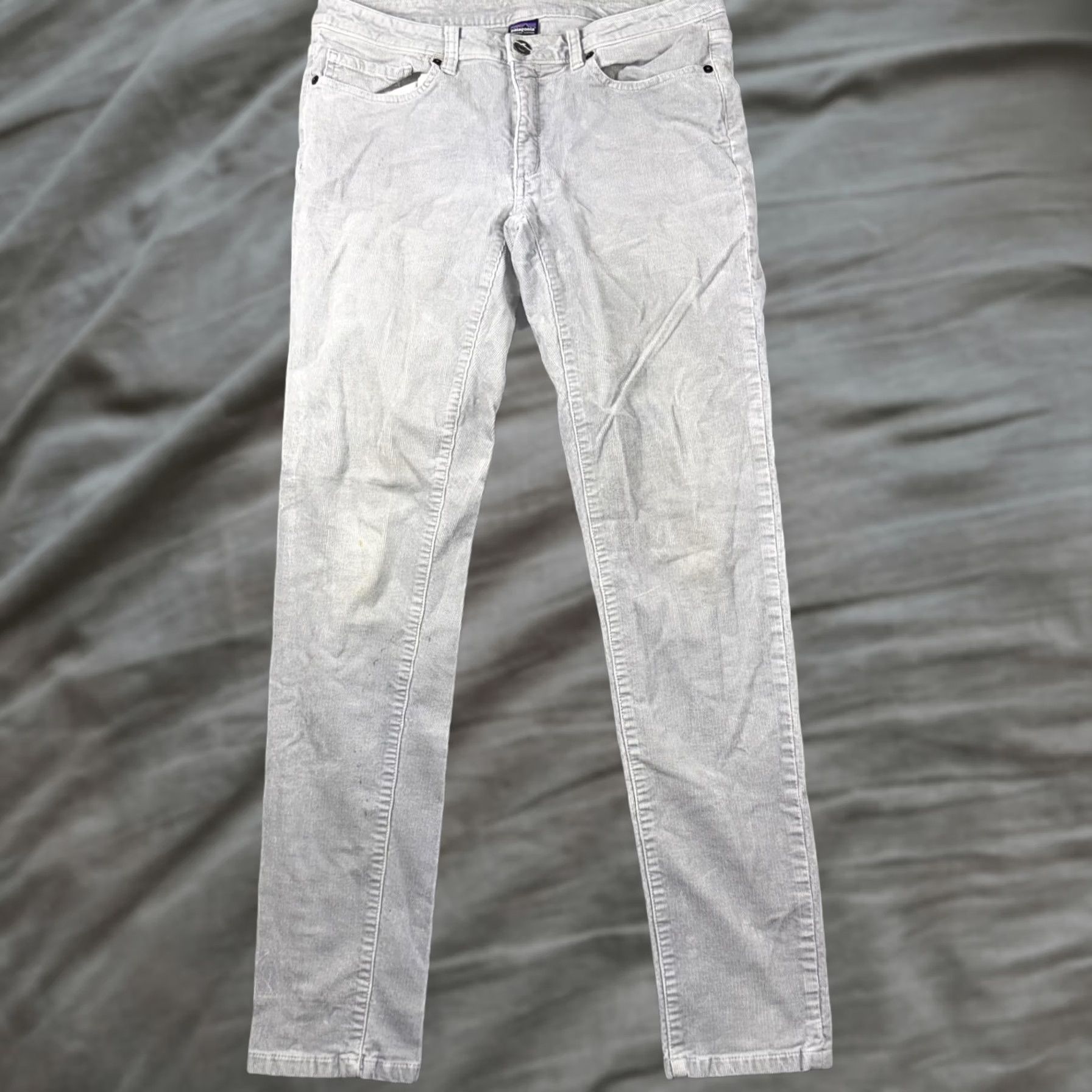 Patagonia Patagonia Pants Mens 29x31 Gray Corduroy Slim Fit 5 Pocket Casual Chino Straight Leg Winter Casual Mens Size US 29 - 1 Thumbnail