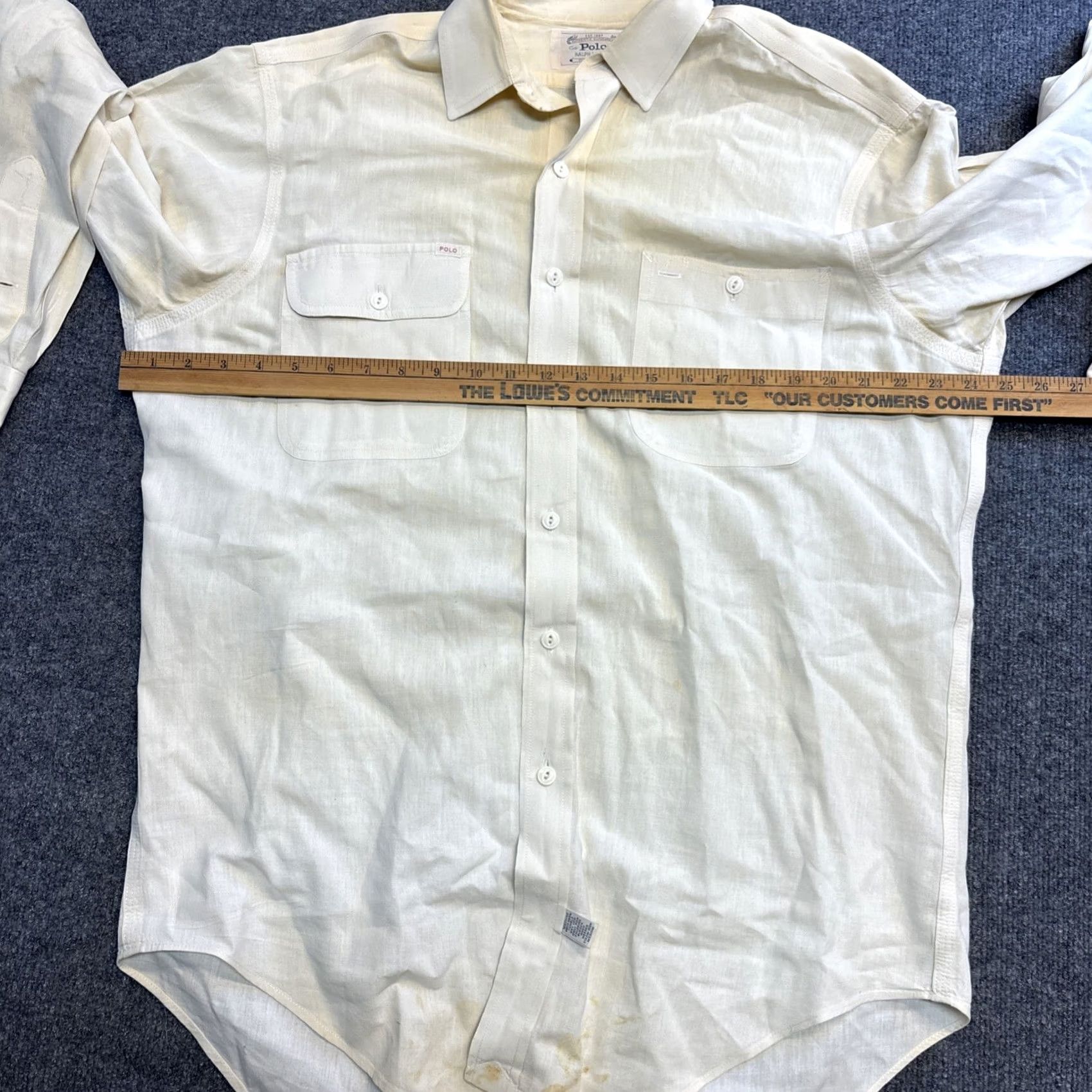 Polo Ralph Lauren Polo Ralph Lauren Shirt Mens Tan Blaire Cotton Long Sleeve Button-Down XL Size US XL / EU 56 / 4 - 7 Thumbnail
