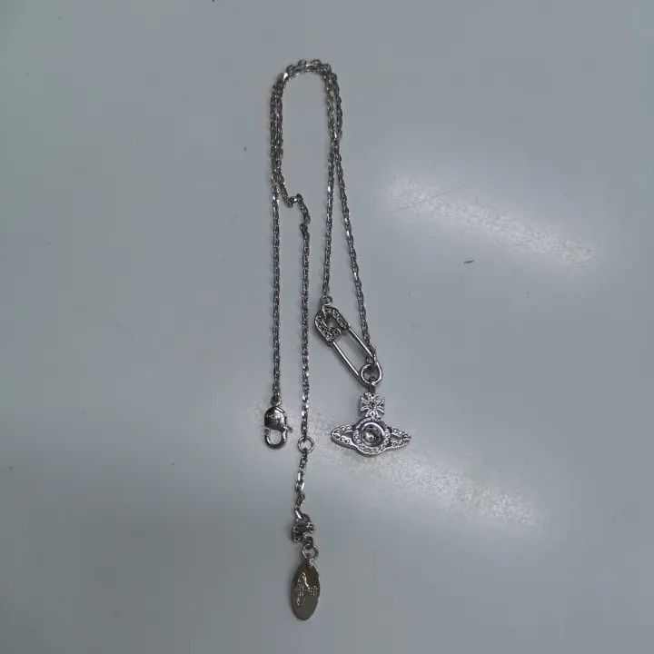 Vivienne Westwood Vivienne Westwood Lucrece Crystal Safety Pin Necklace Size ONE SIZE - 3 Thumbnail