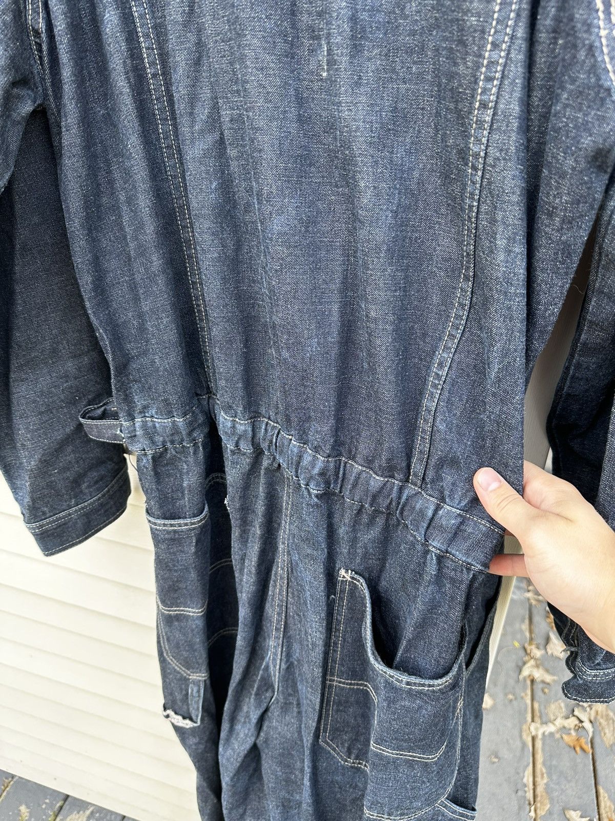 Marithe + Francois Girbaud Vintage Girbaud Heavy Denim Jumpsuit Size US 38 / EU 54 - 17 Thumbnail