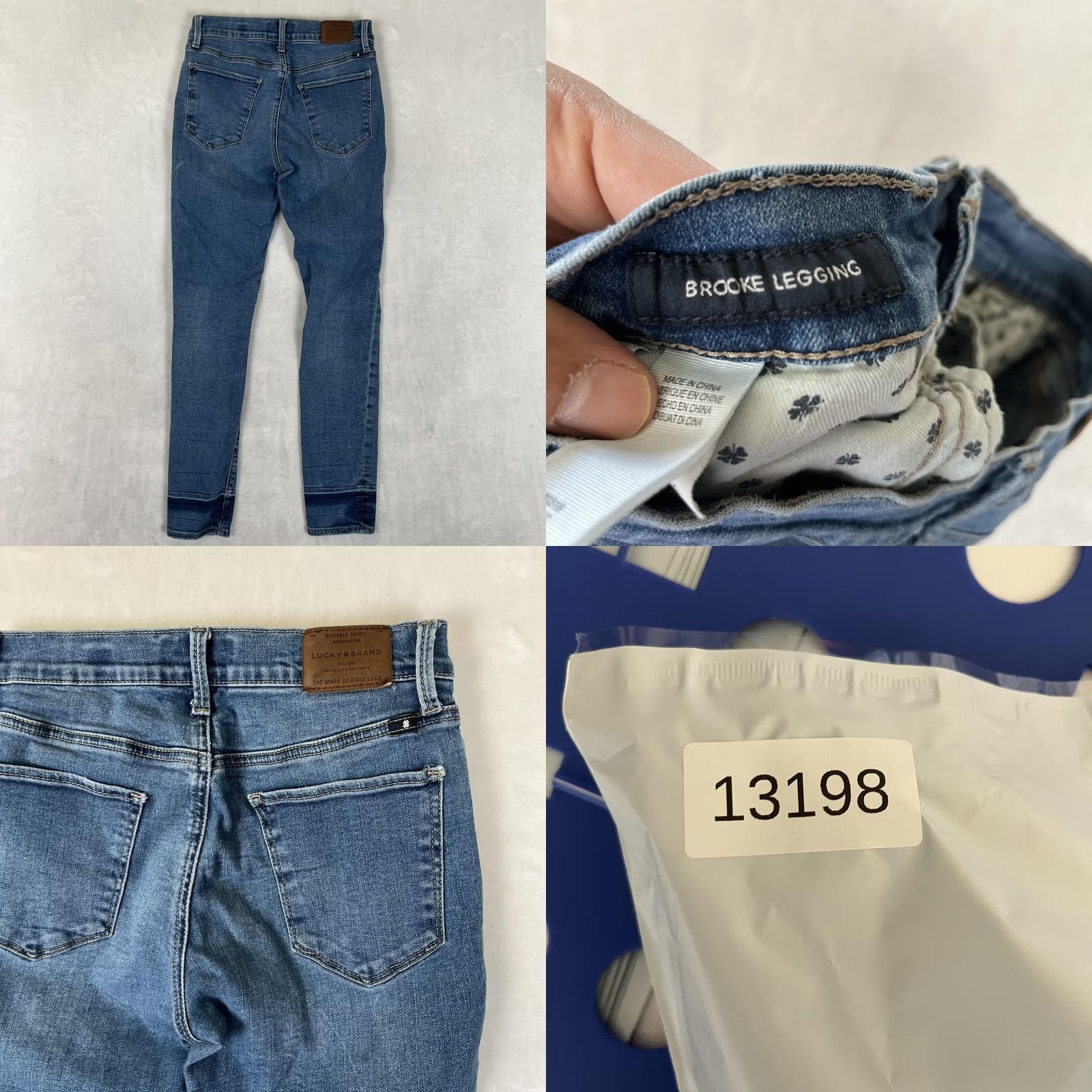 Lucky Brand Lucky Brand Brooke Legging Jeans Women 4/27 Blue Distressed Stretch Denim Size 27" / US 4 / IT 40 - 8 Thumbnail