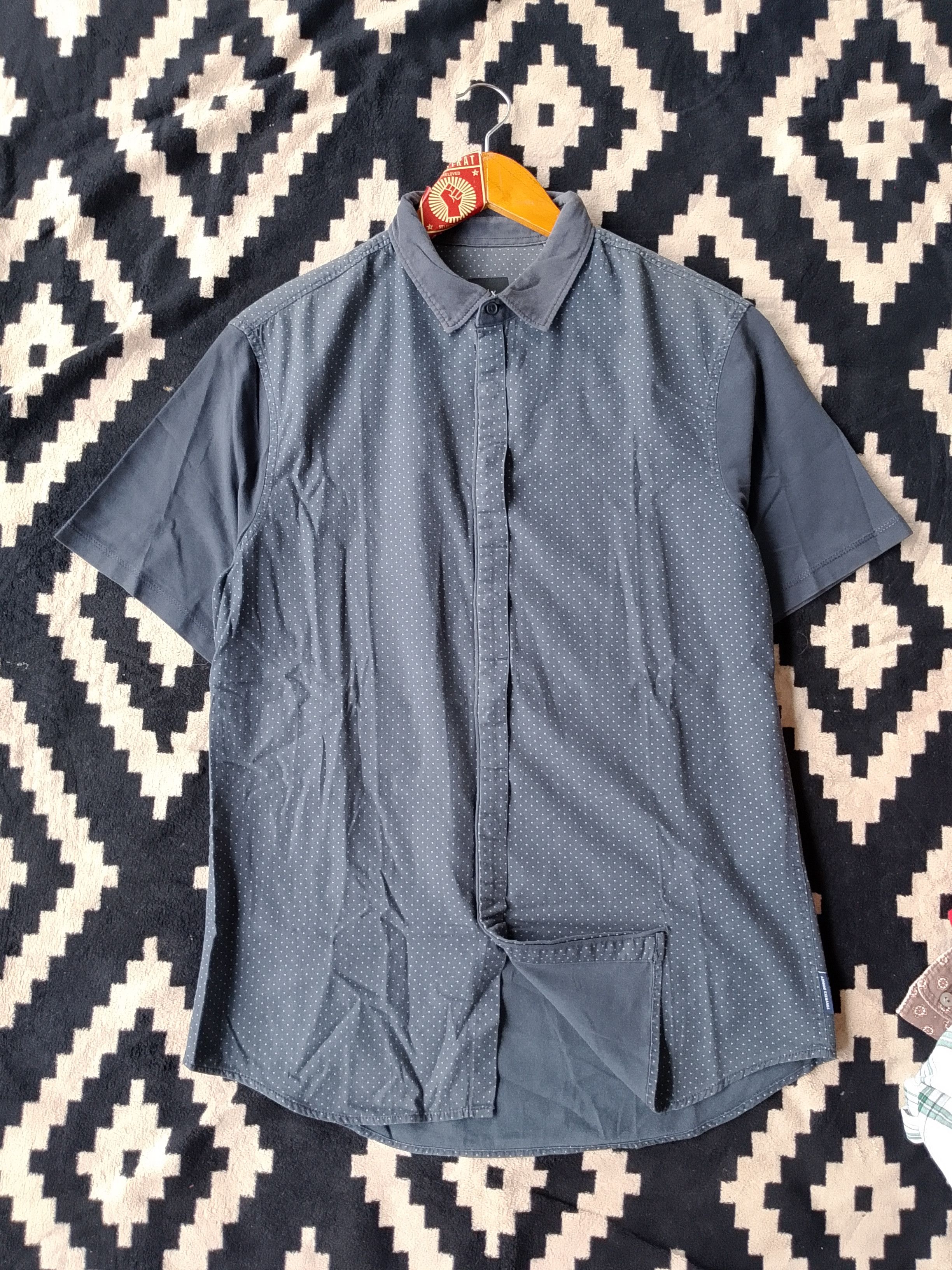 Armani Exchange Armani Exchange Slim Charcoal Shirt Versatile Wardrobe Base Size US M / EU 48-50 / 2 - 3 Thumbnail