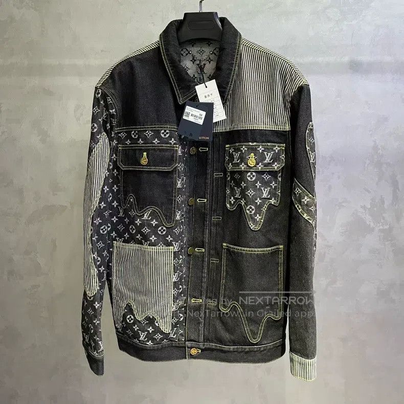 Louis Vuitton Louis Vuitton Black deconstructed patchwork full print ove Size US L / EU 52-54 / 3 - 1 Thumbnail