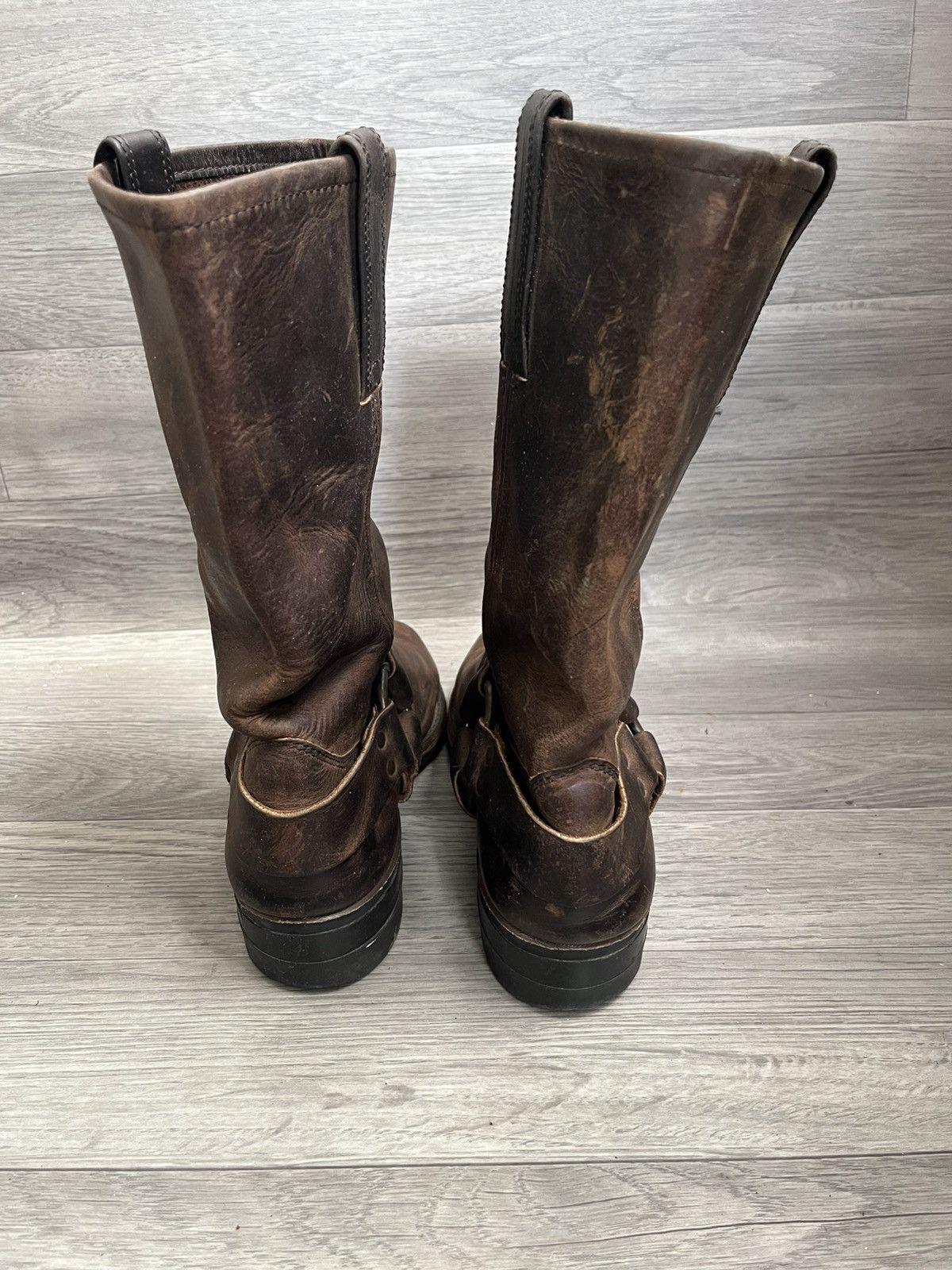 Frye Frye harness brown leather knee high boots Size US 8 / EU 41 - 5 Thumbnail