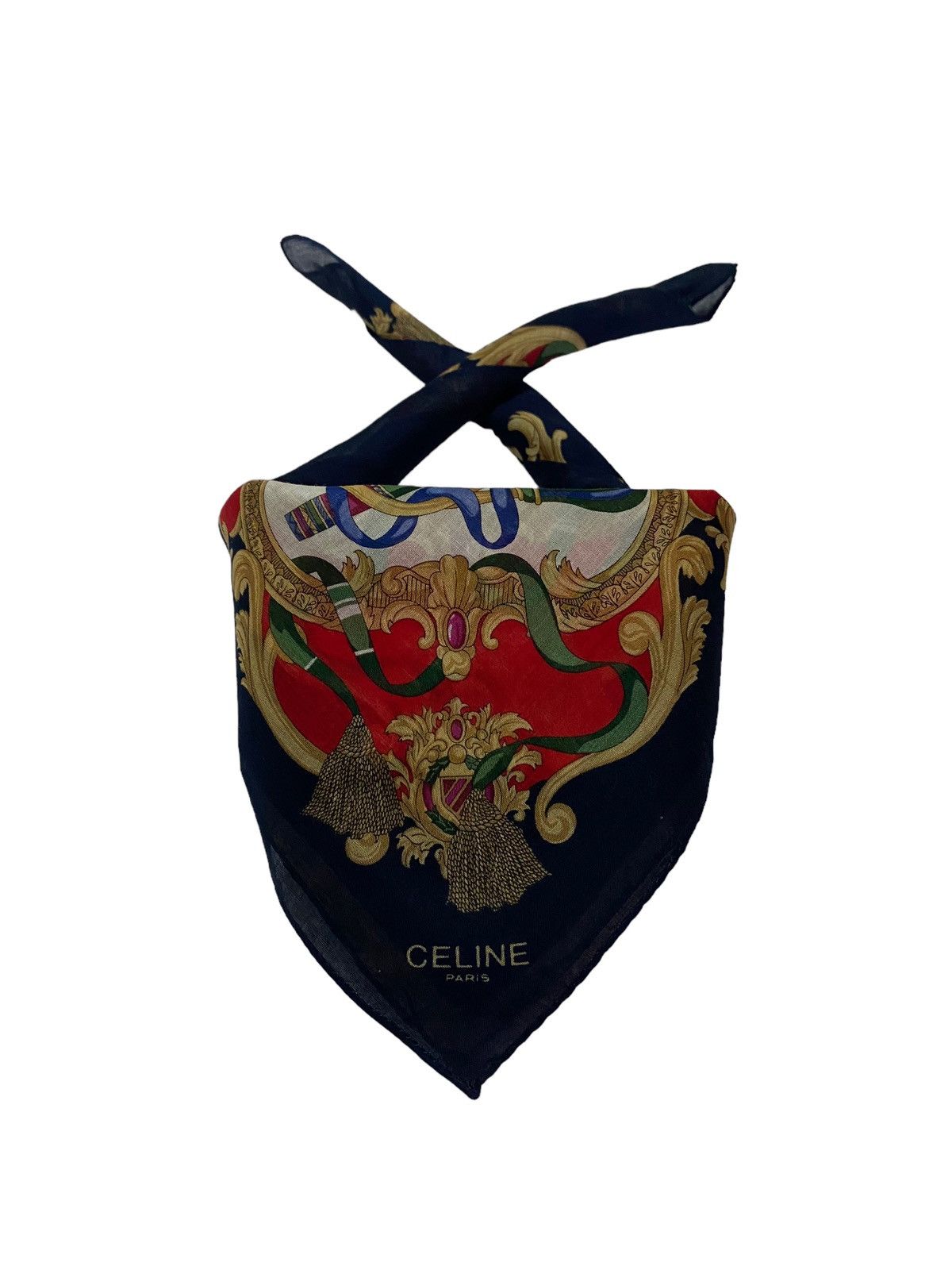Celine Vintage Celine Musical Instruments Handkerchief Scarf Size ONE SIZE - 2 Thumbnail
