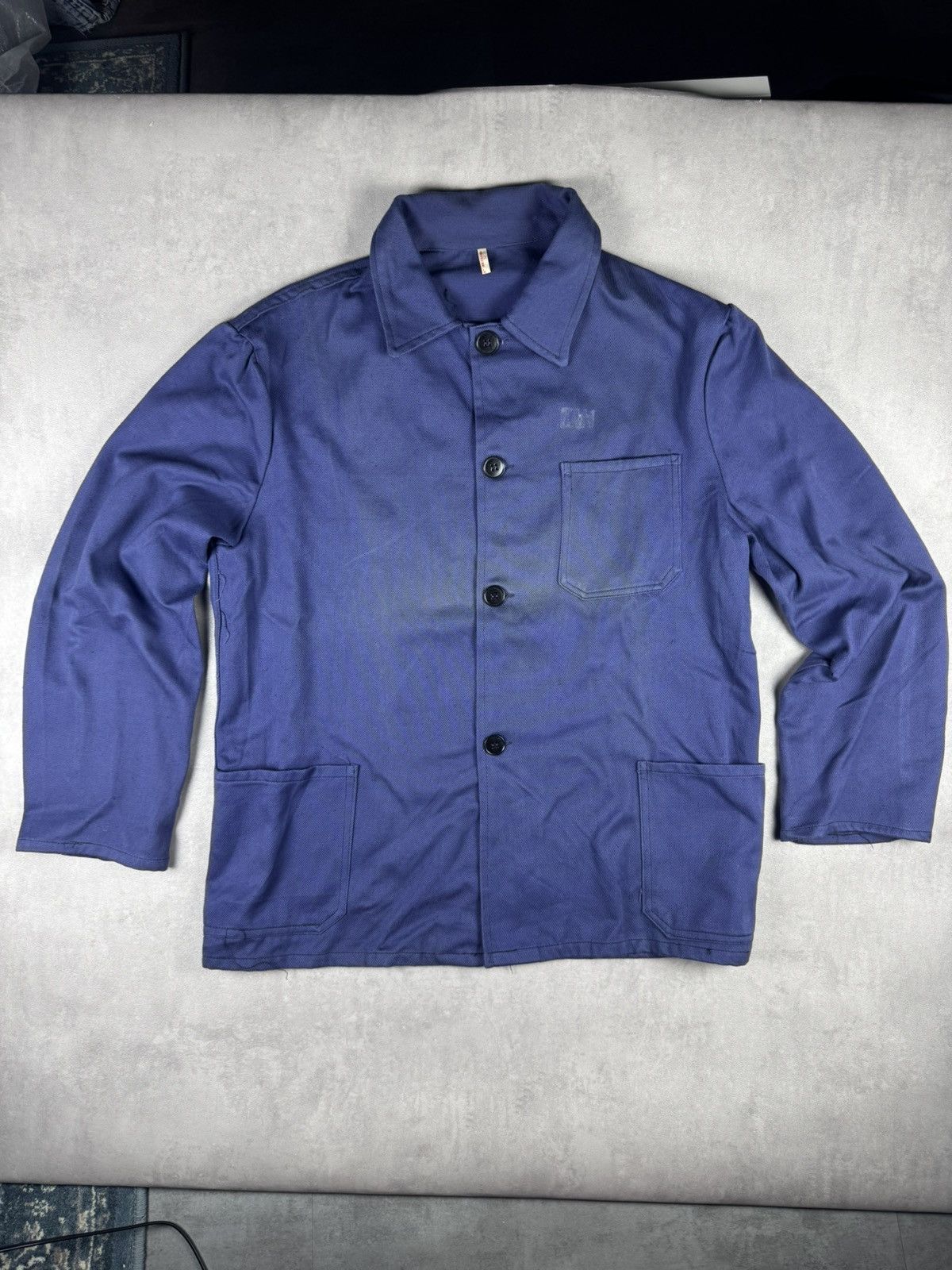 Other Vintage French Workwear Jacket Distressed Utilit Work Jacket Size US M / EU 48-50 / 2 - 1 Thumbnail