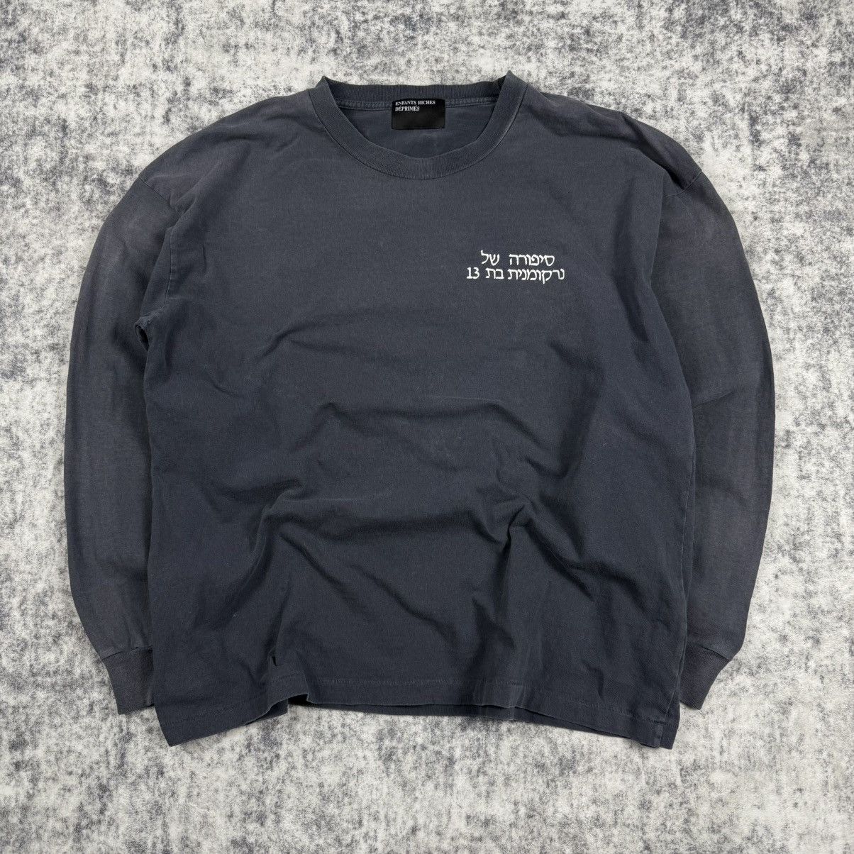 Enfants Riches Deprimes Enfants Riches Déprimés Christiane F. ‘Navy’ Long Sleeve Size US S / EU 44-46 / 1 - 4 Thumbnail