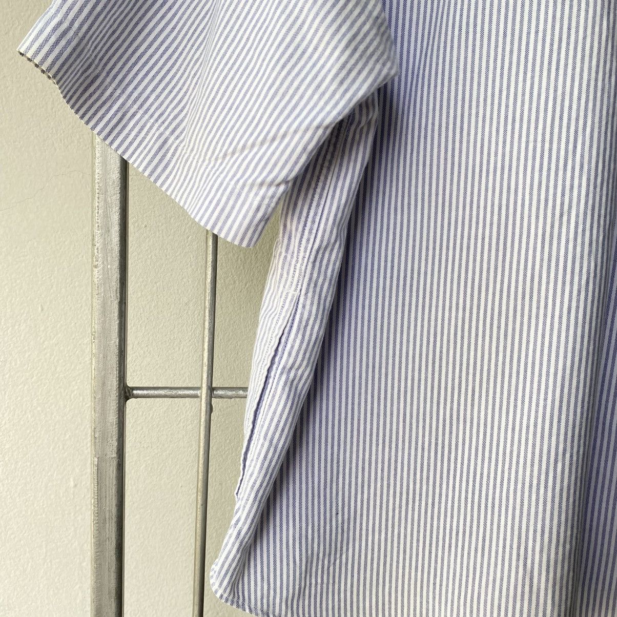 Danton DANTON Light Blue & White Striped Sailor Collar Shirt Size XS / US 0-2 / IT 36-38 - 11 Thumbnail