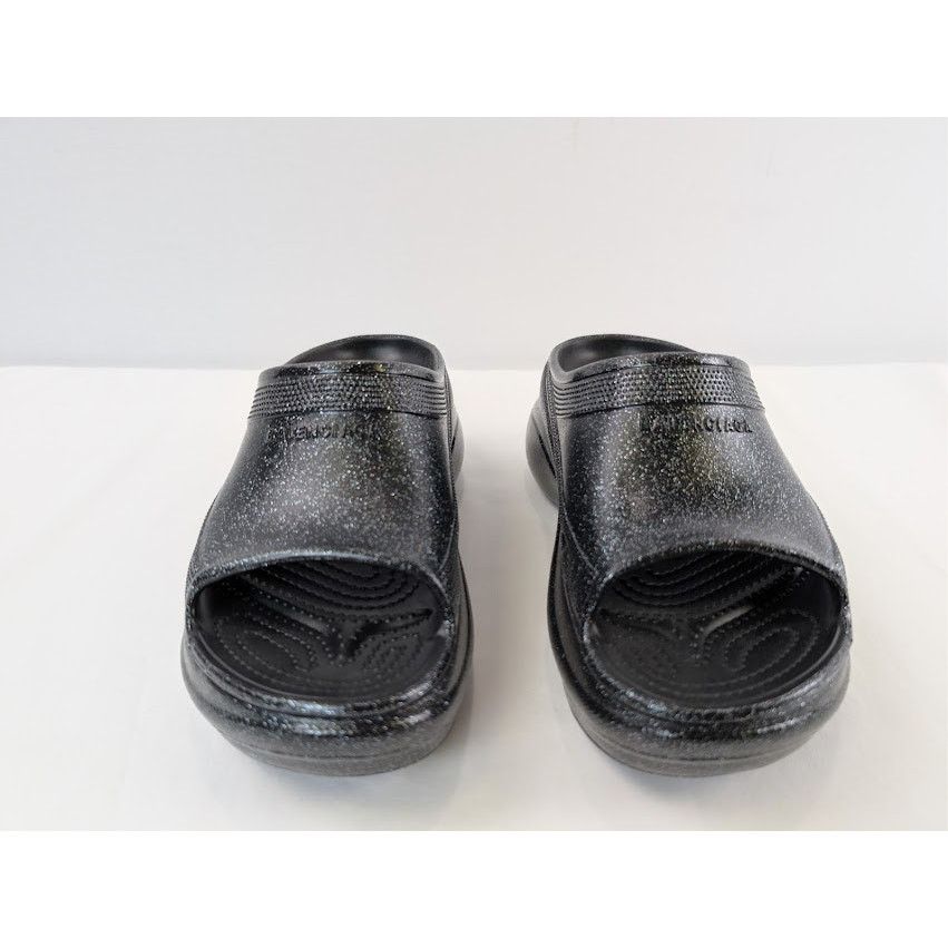 Balenciaga × Crocs o1rshd1 Q:2 / Pool Slide Slipper Sandals in Black Size US 8 / IT 38 - 10 Thumbnail