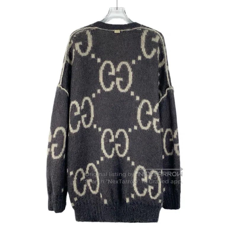 Gucci Gucci 24 colour-blocked logo inlay full-print Mahai wool V Size US S / EU 44-46 / 1 - 6 Thumbnail