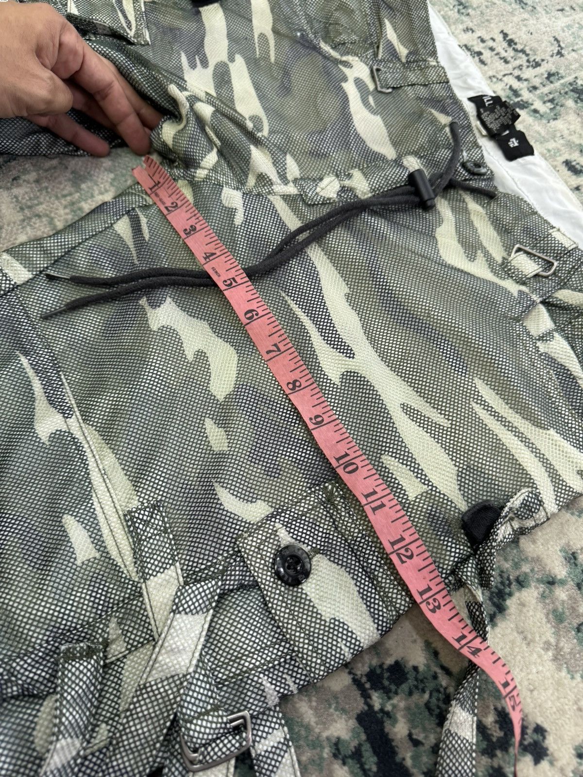 Seditionaries ILLIG MESH CAMO BONDAGE LACE CARGO PANTS Size US 35 - 7 Thumbnail