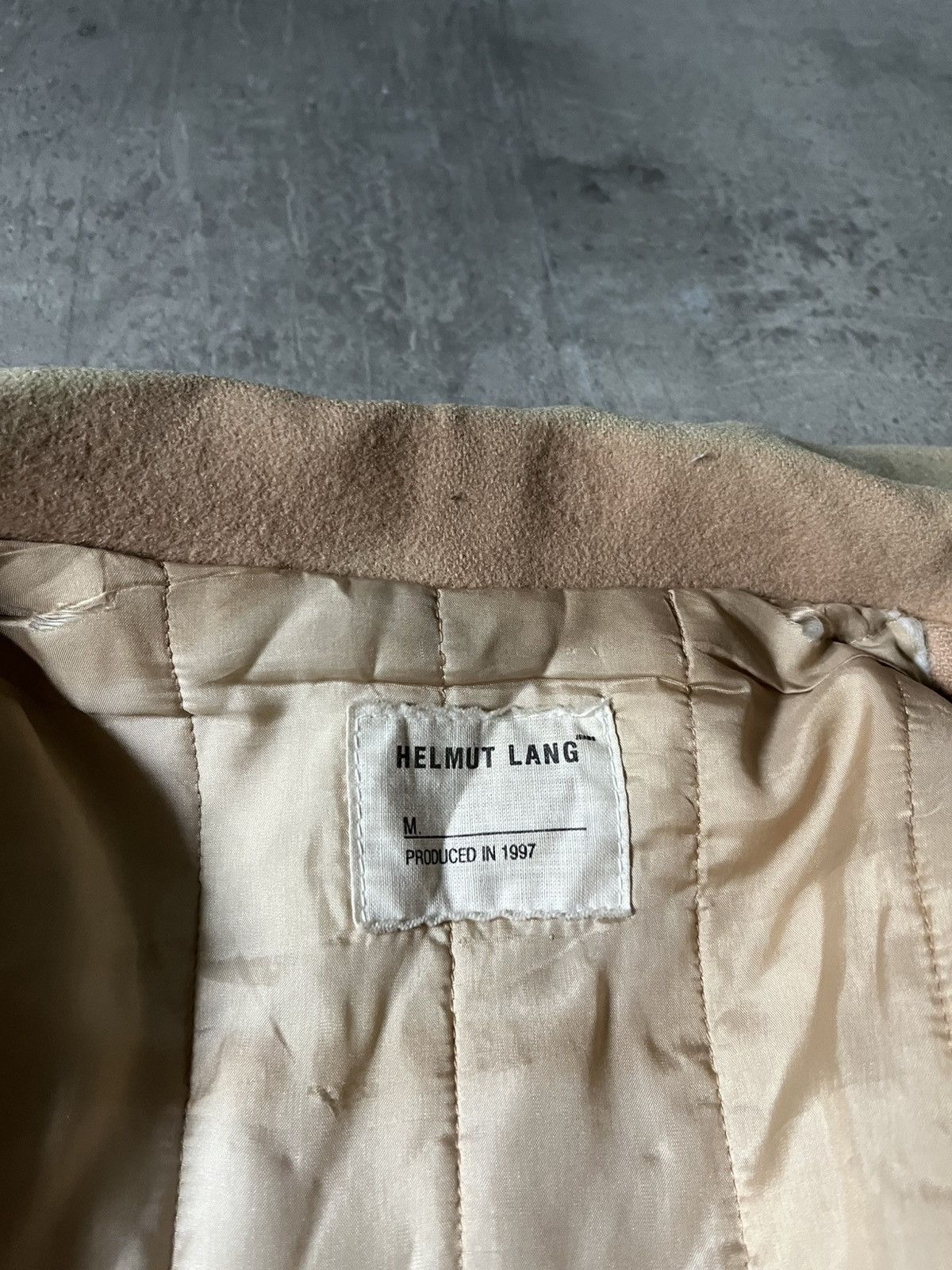 Helmut Lang Vintage Helmut Lang 1997 wool beige coat archival Size US L / EU 52-54 / 3 - 22 Thumbnail