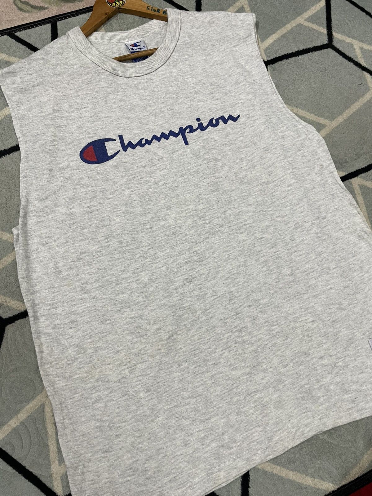 Champion Champion streetwear singlet sleeveless simple design Size US L / EU 52-54 / 3 - 2 Thumbnail