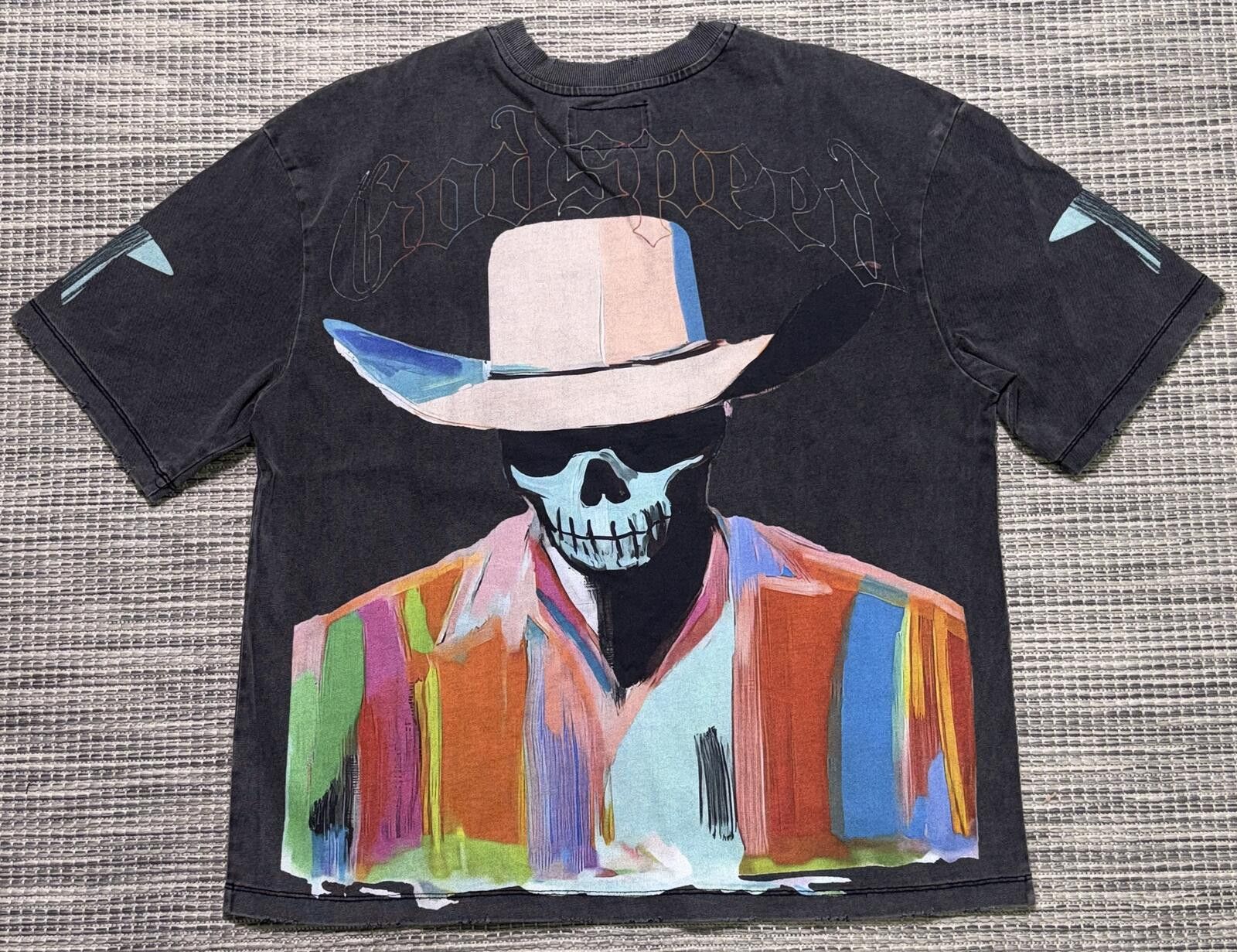 Godspeed Godspeed Grey Wash Pastel Cowboy Tee Size US S / EU 44-46 / 1 - 2 Thumbnail