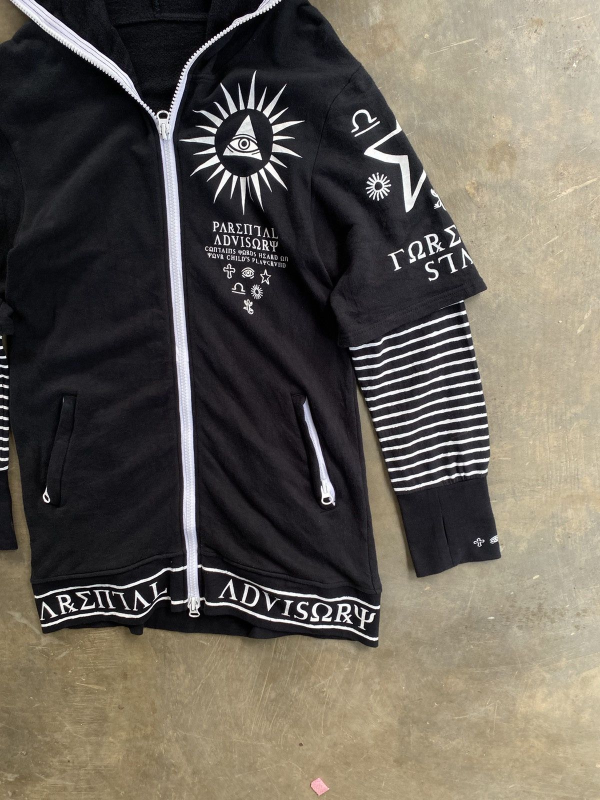If Six Was Nine × Le Grande Bleu (L.G.B.) Japanese brand 💀 gothic art full zip up hoodie Size US L / EU 52-54 / 3 - 4 Thumbnail