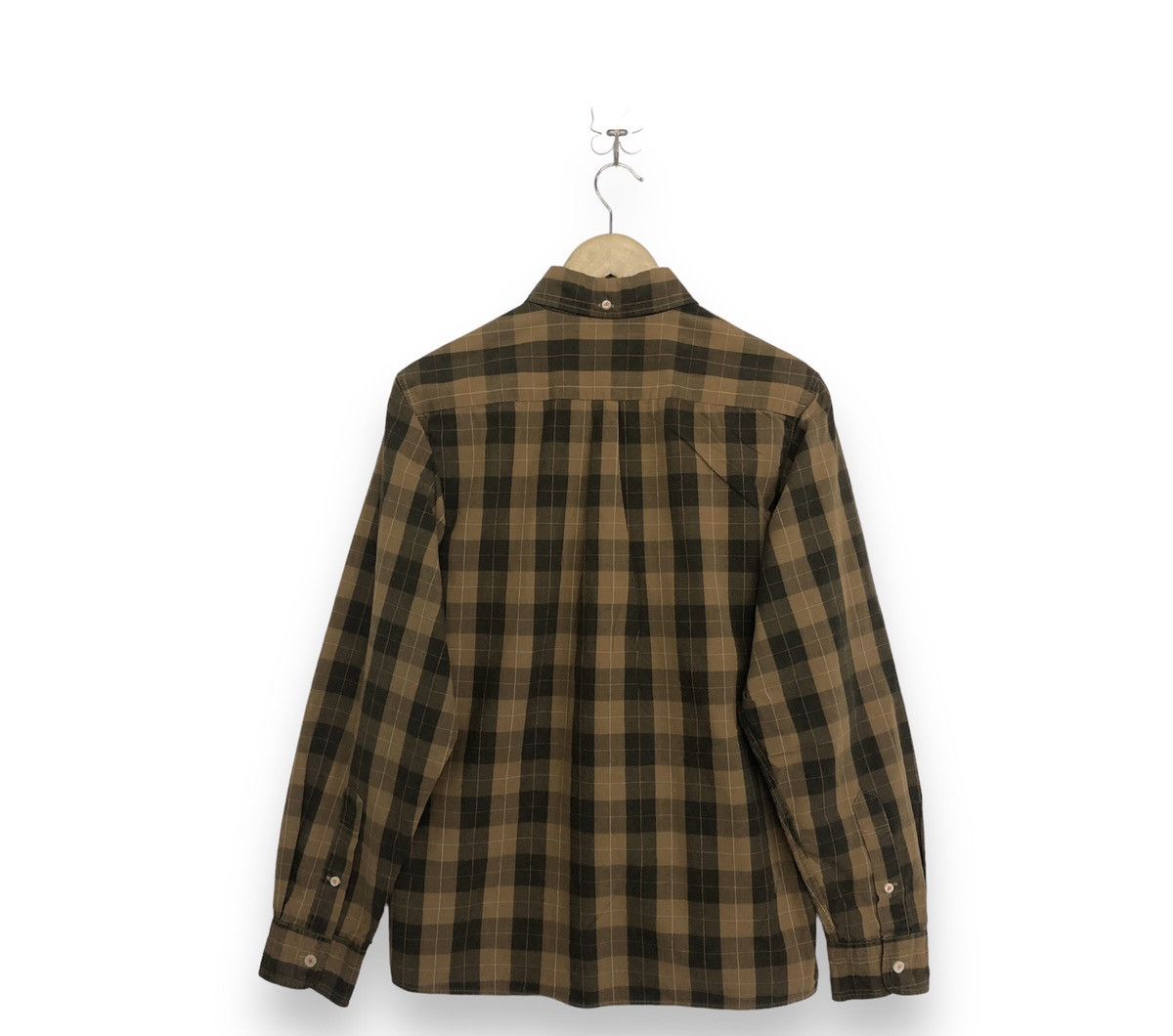 Sugar Cane Sugar Cane Checked Pattern Brown Button Shirt Size US S / EU 44-46 / 1 - 2 Thumbnail