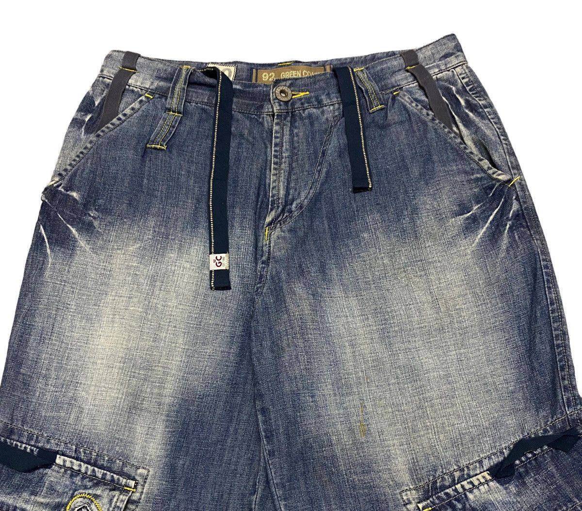 If Six Was Nine × Japanese Brand × Le Grande Bleu (L.G.B.) Rare Design Vintage Green Coast Tactical Baggy Jeans 2000s Size US 32 / EU 48 - 3 Thumbnail