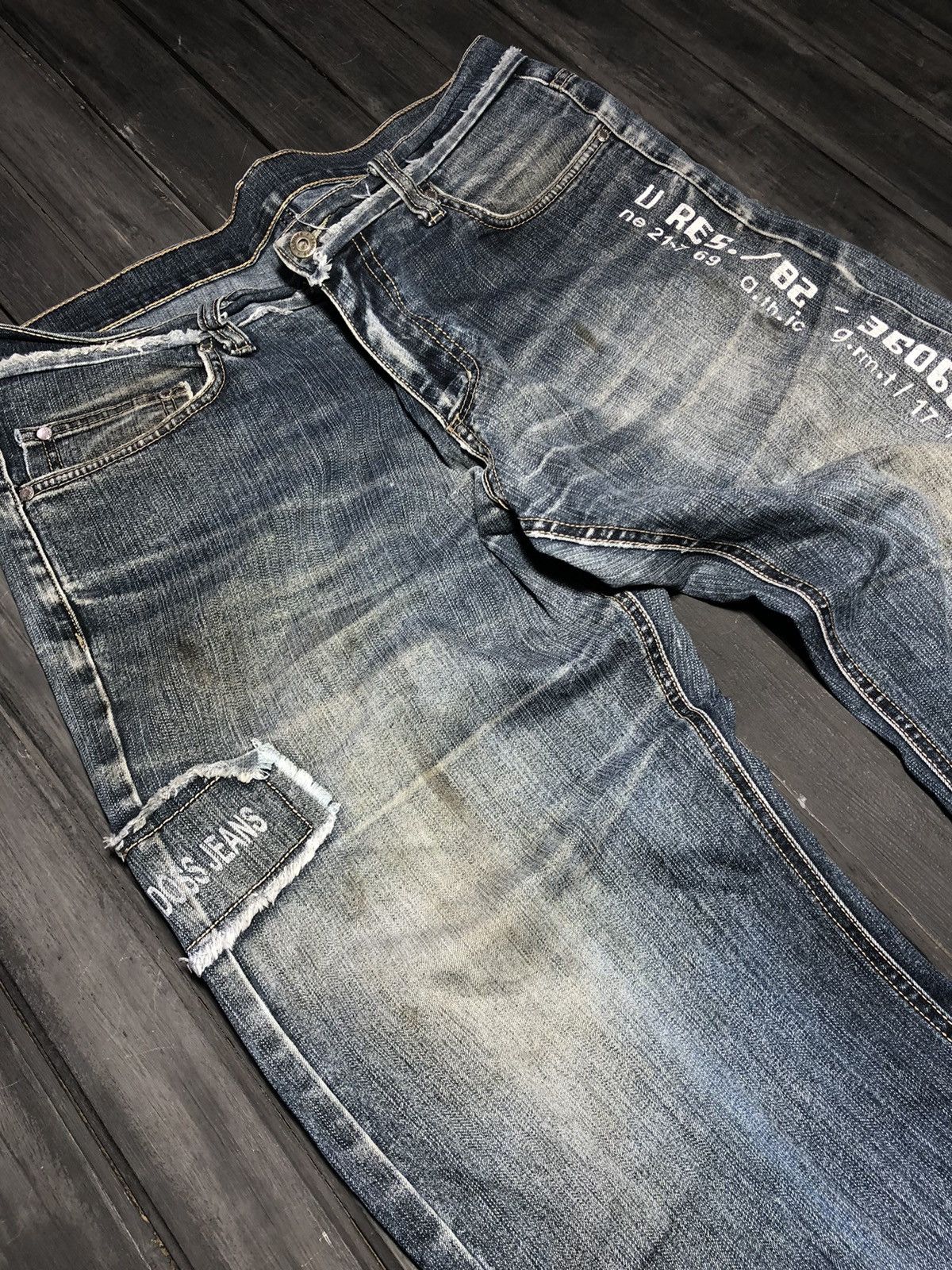 Hysteric Glamour Vintage Rick Owens Junya Watanabe Style Washed Jeans Size US 34 / EU 50 - 8 Thumbnail