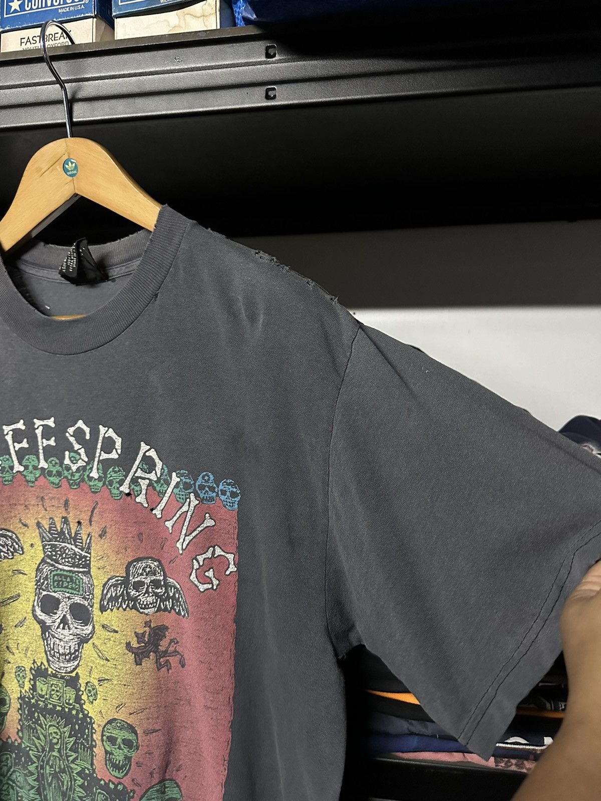 Band Tees Thrashed Vintage 90s The Offspring On The Hombray Faded Tee Size US L / EU 52-54 / 3 - 12 Thumbnail
