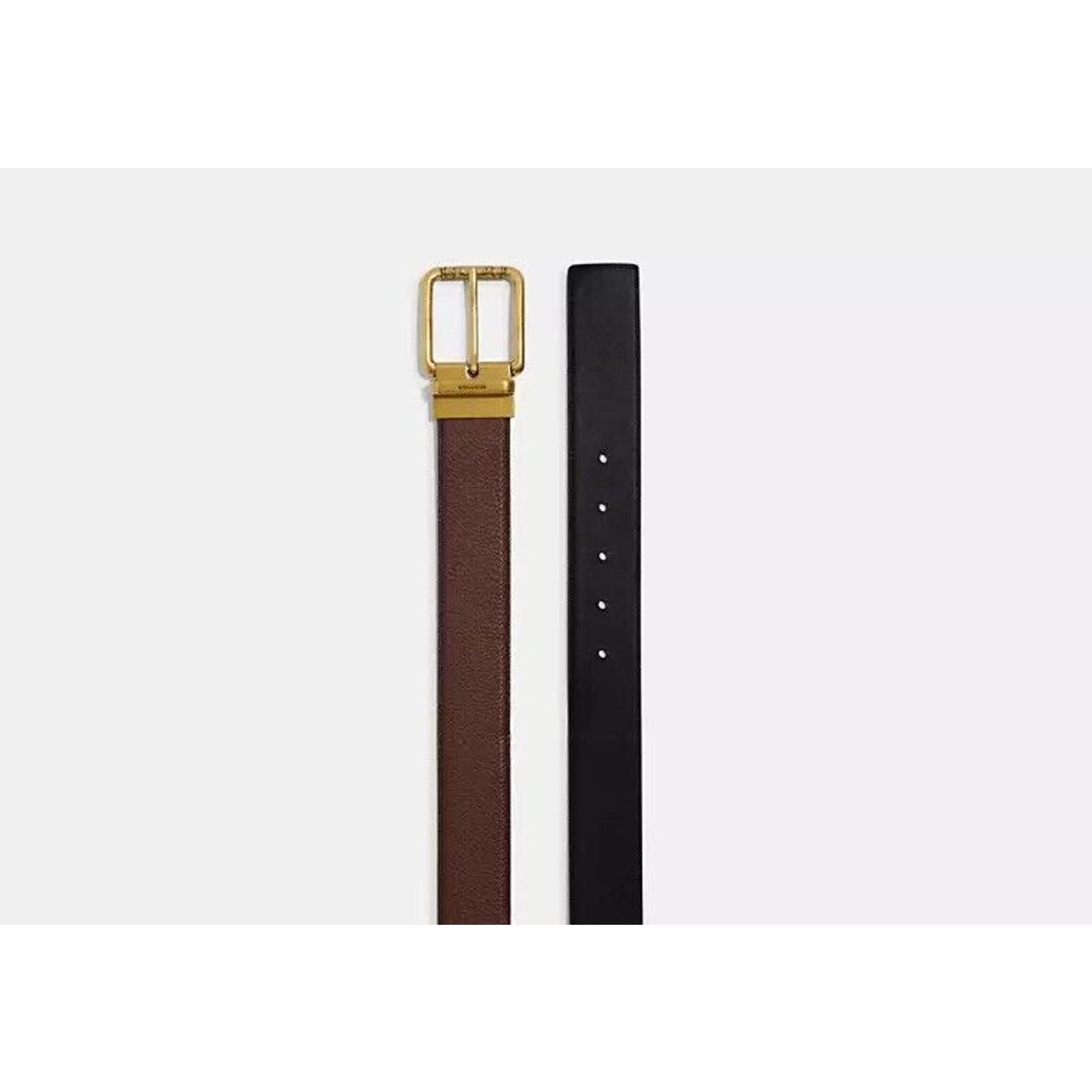 Coach New Coach Square Roller Buckle Size Reversible Belt 38 mm Size ONE SIZE - 2 Thumbnail