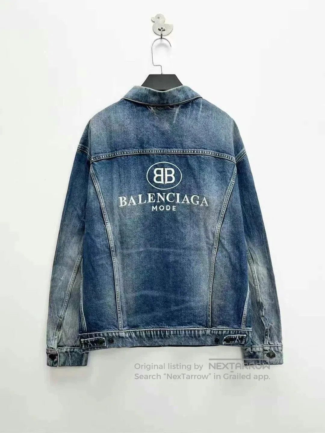 Balenciaga Balenciaga Blue Denim Jacket Double B Logo. Size US M / EU 48-50 / 2 - 2 Thumbnail