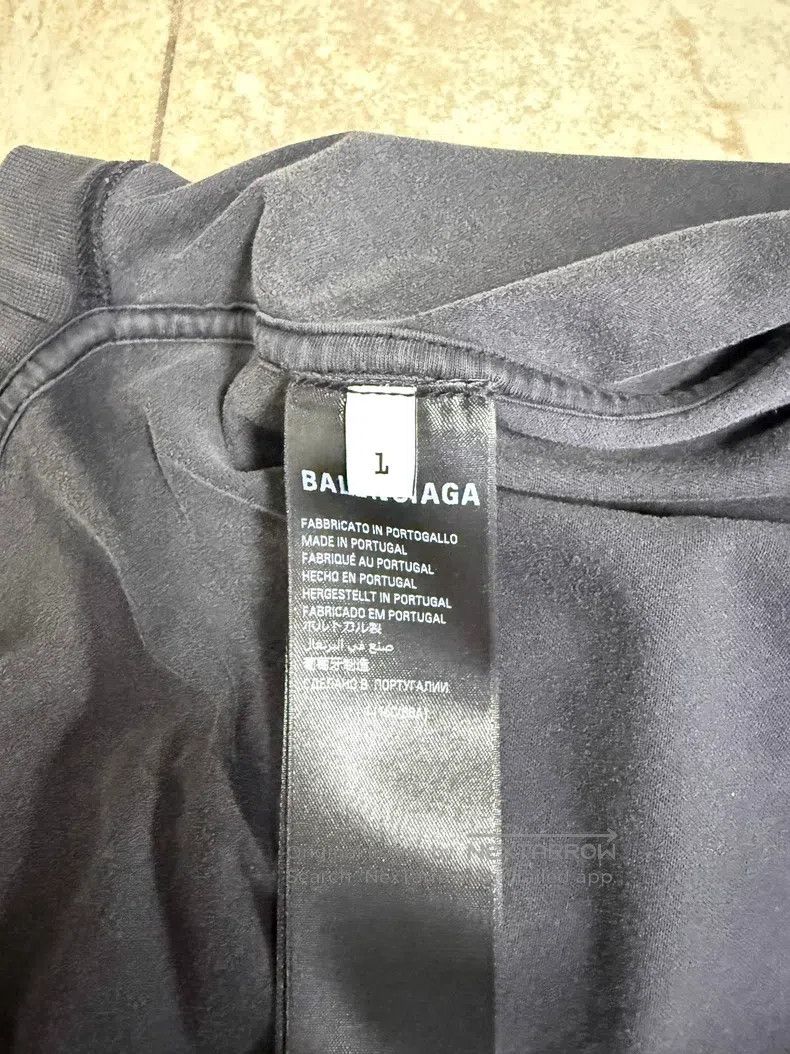 Balenciaga Balenciaga Faded letter logo print round neck short-sleeve Size US S / EU 44-46 / 1 - 4 Thumbnail