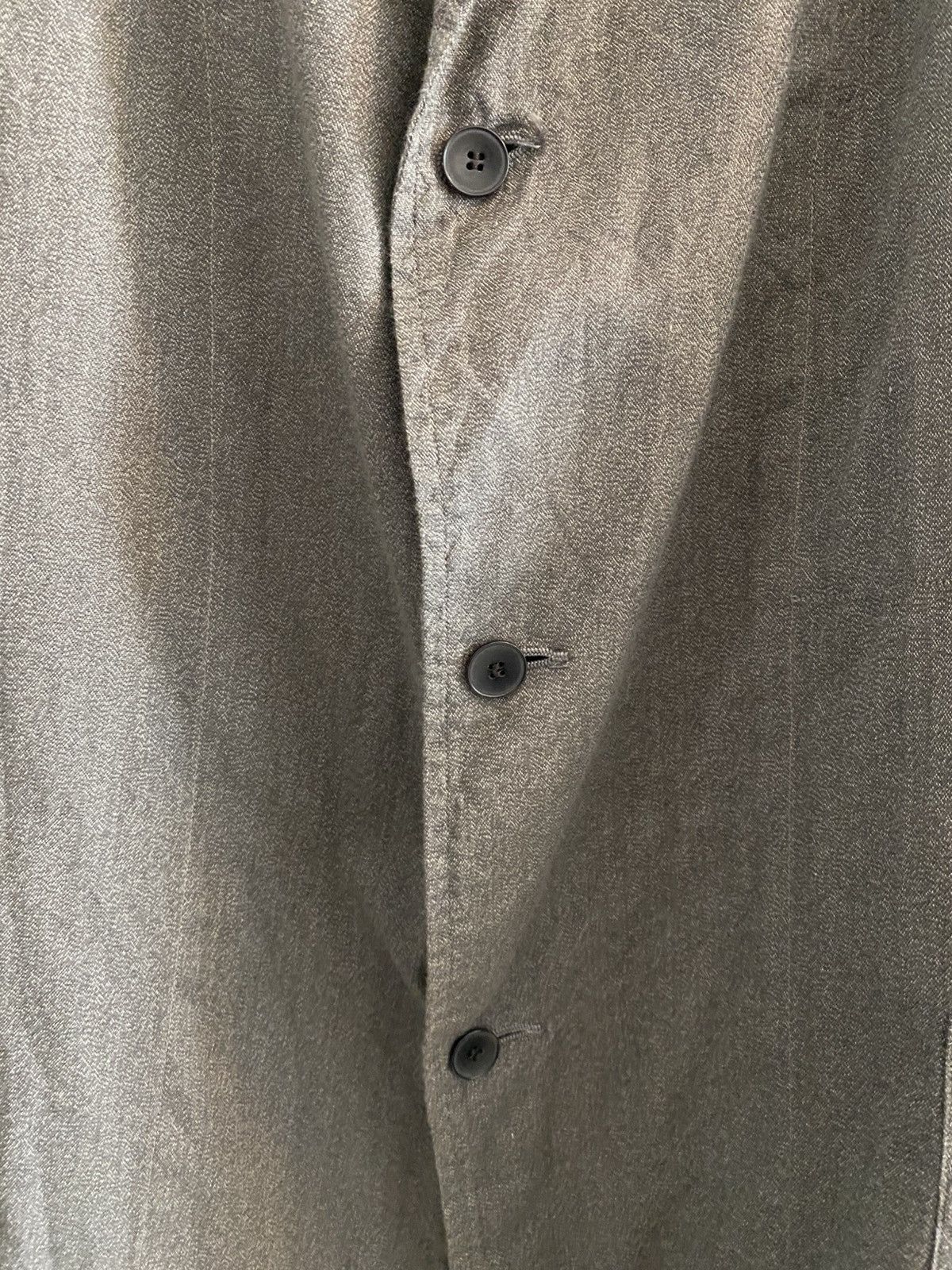 Comoli Comoli SS22 Twisted Heather Grey Cotton Jacket Size US L / EU 52-54 / 3 - 3 Thumbnail