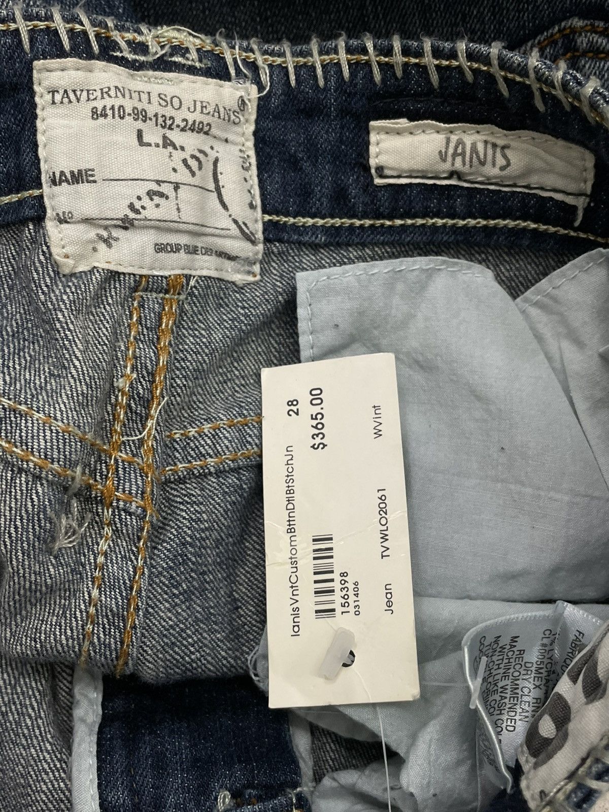 Designer Vintage Rare Og Designer Taverniti Scar Stitch Metal Denim Size US 28 / EU 44 - 20 Thumbnail
