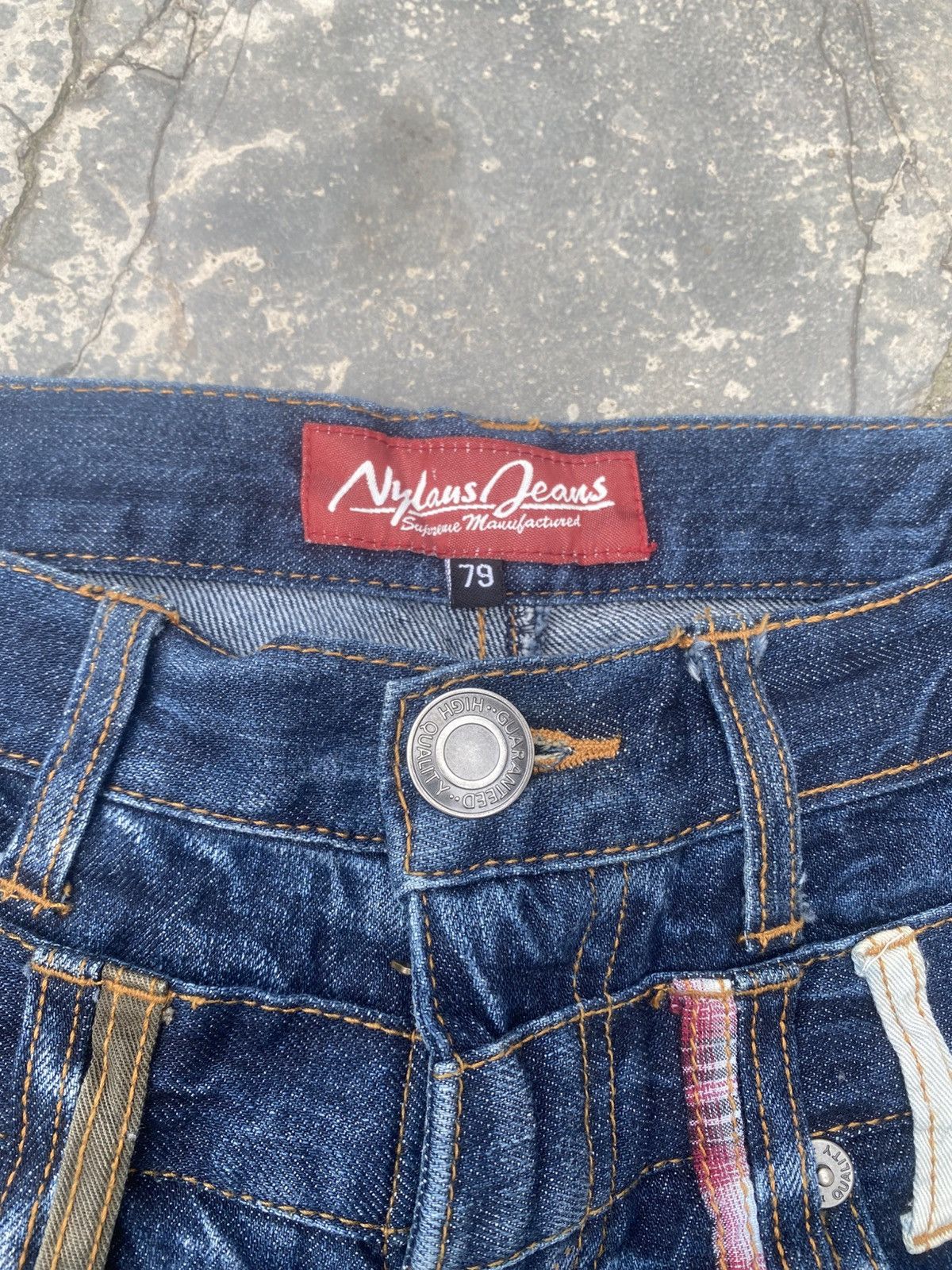Japanese Brand Nylaus Jeans Bondage Double Waist Quater Jeans Size US 28 / EU 44 - 9 Thumbnail