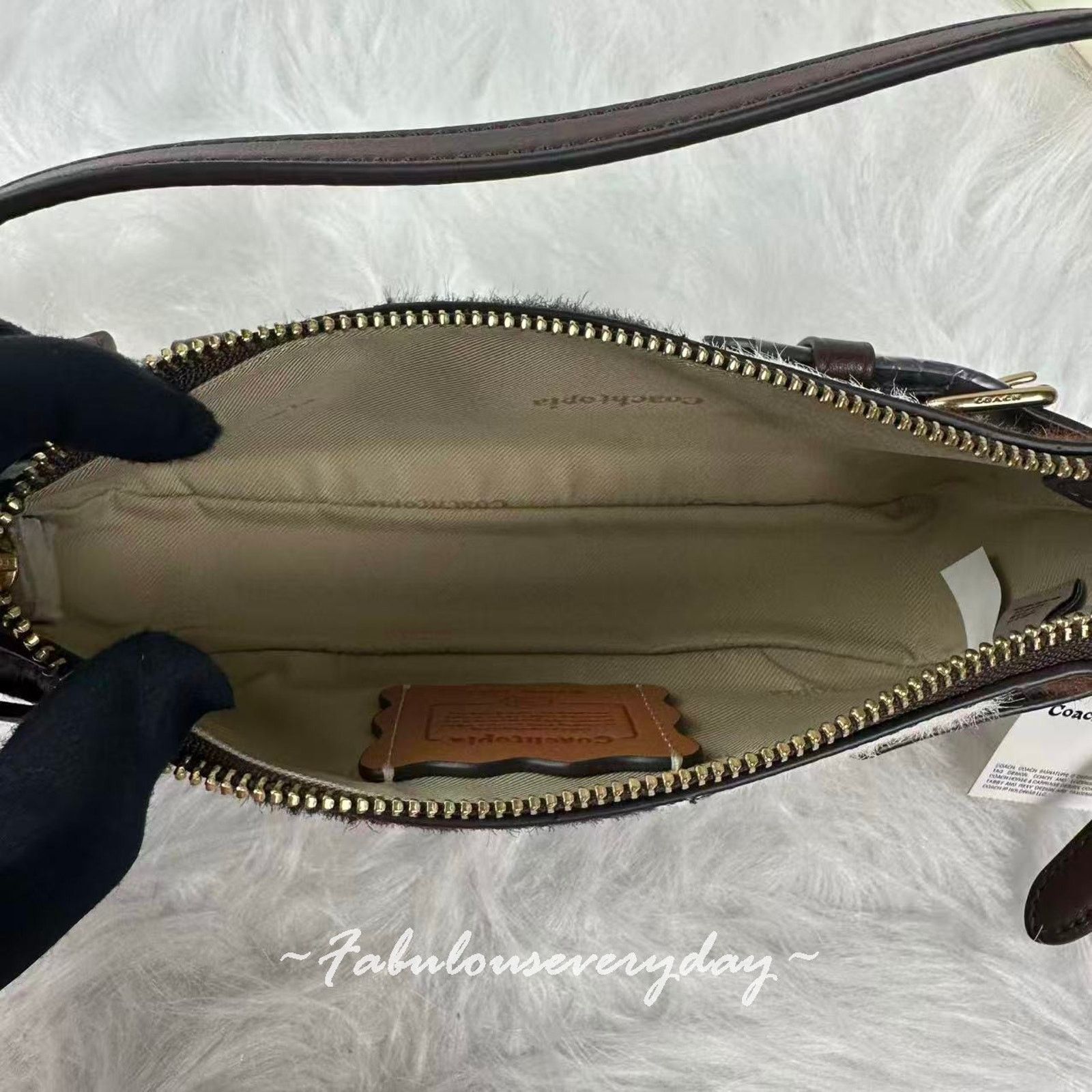 Coach Coach Coachtopia Alter Ego Cow Hair Side Buckle Shoulder Bag Size ONE SIZE - 7 Thumbnail