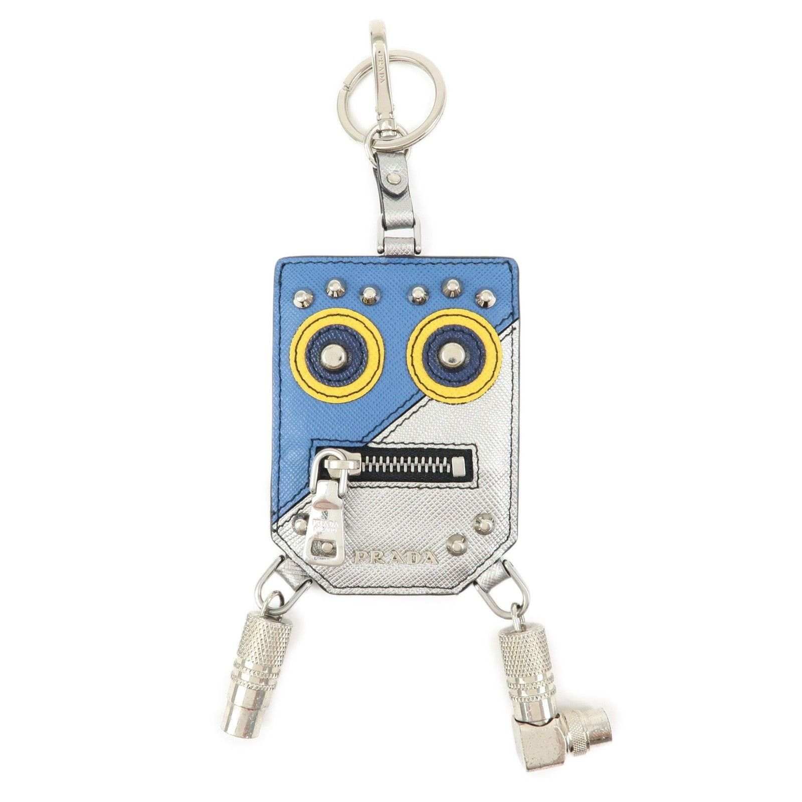 Prada Prada Robot Saffiano Keychain Multicolor Size ONE SIZE - 1 Thumbnail