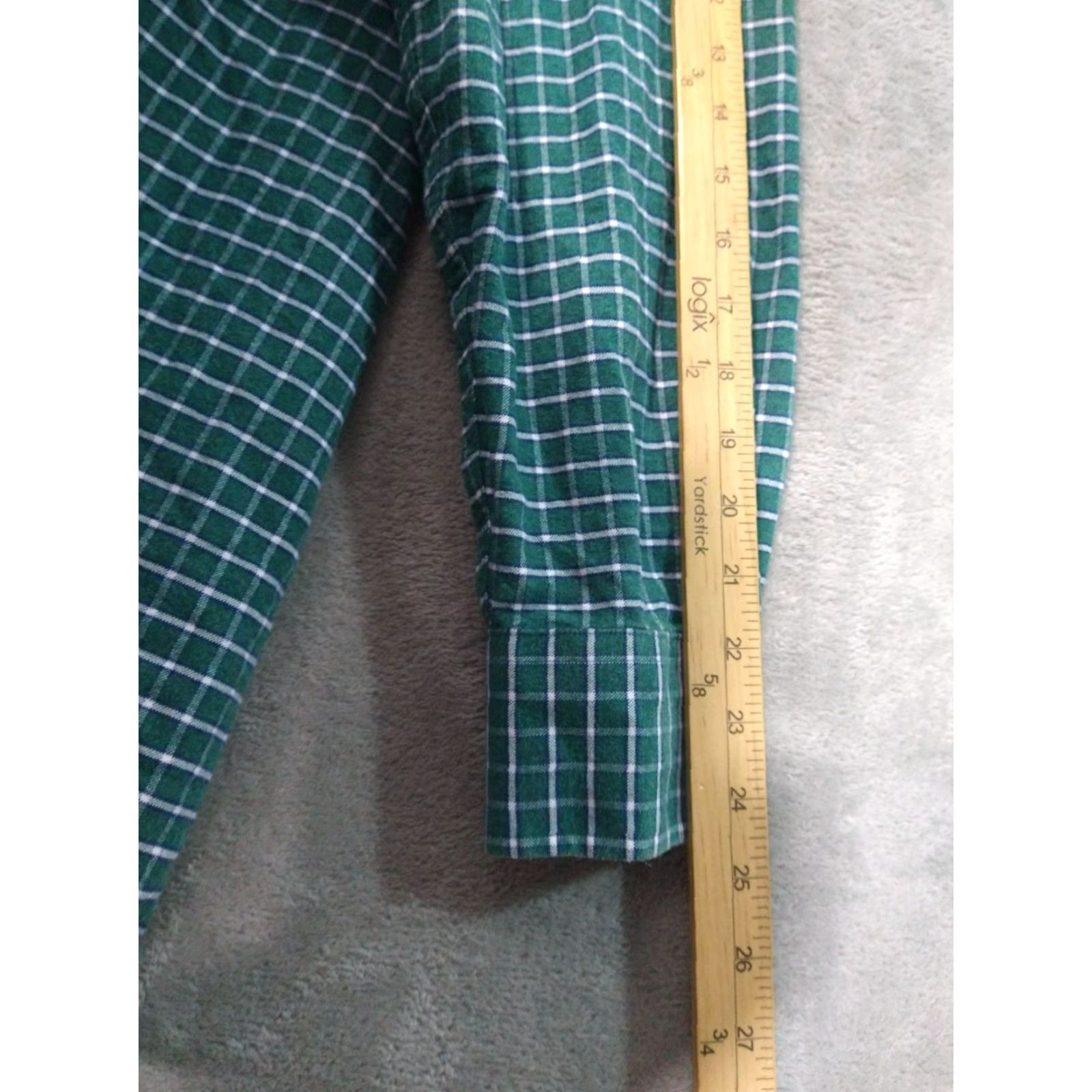 Charles Tyrwhitt Charles Tyrwhitt Shirt Mens Large Green Plaid Flannel Classic Fit Long Sleeve Size US L / EU 52-54 / 3 - 6 Thumbnail