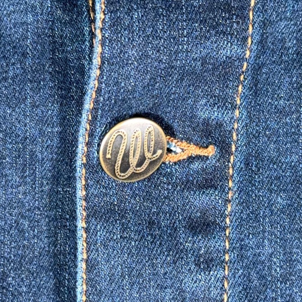 Wrangler Wrangler Jacket Womens 2XL Blue Denim Western Trucker Retro Jacket Kid? No, Adult Women Size 40" / US 18 - 5 Thumbnail