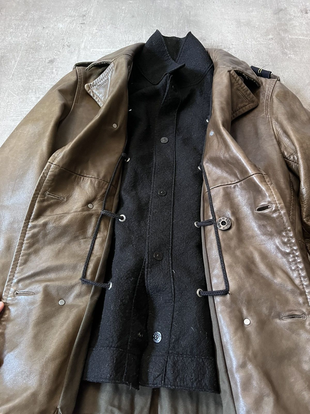 Stone Island Stone Island A/W 2008 2 in 1 leather jacket coat Size US M / EU 48-50 / 2 - 9 Thumbnail