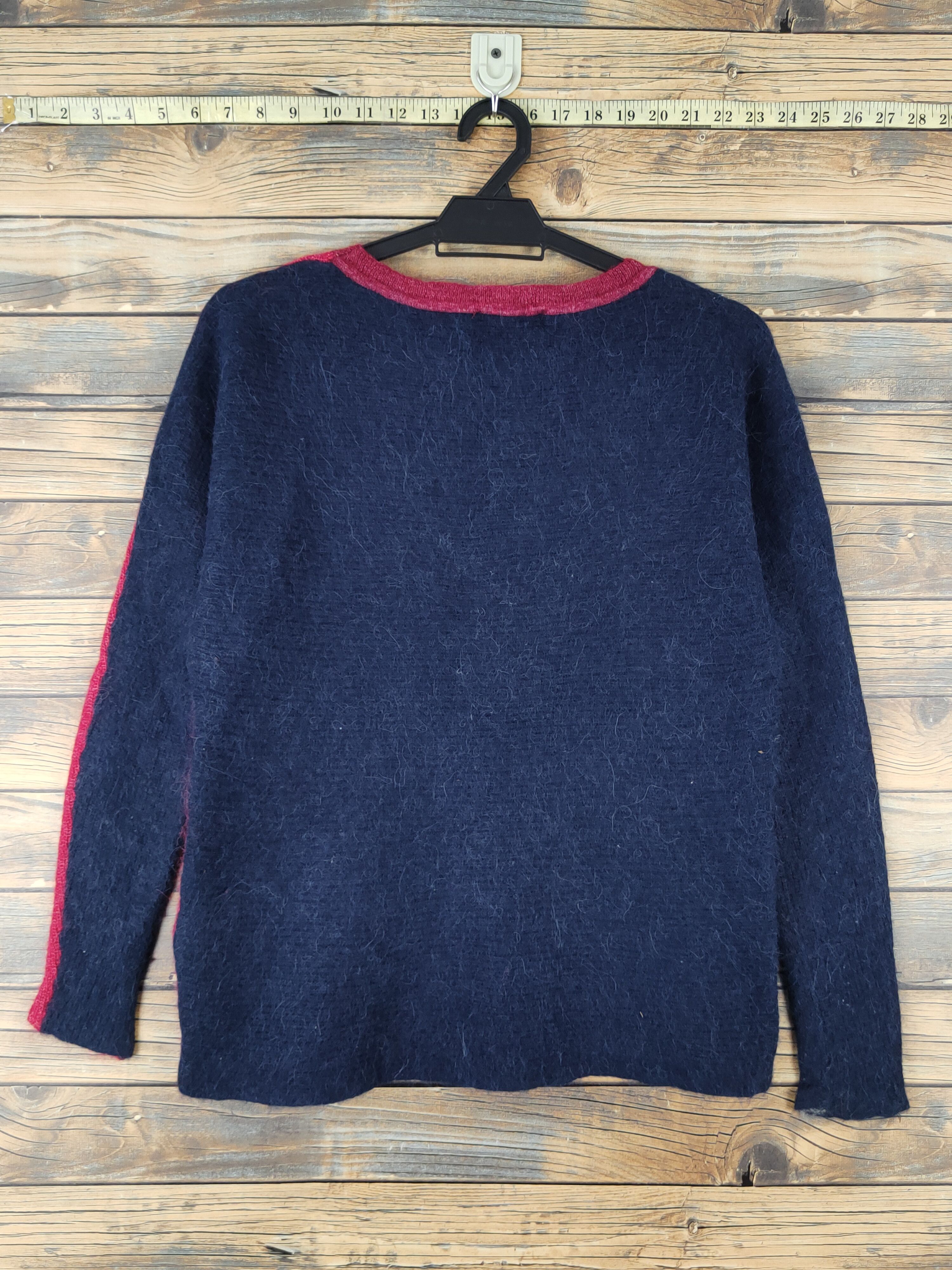 Homespun Knitwear × Tommy Hilfiger × Vintage Tommy Hilfiger Red Navy Knitwear Sweatshirts #W1450 Size US S / EU 44-46 / 1 - 8 Thumbnail